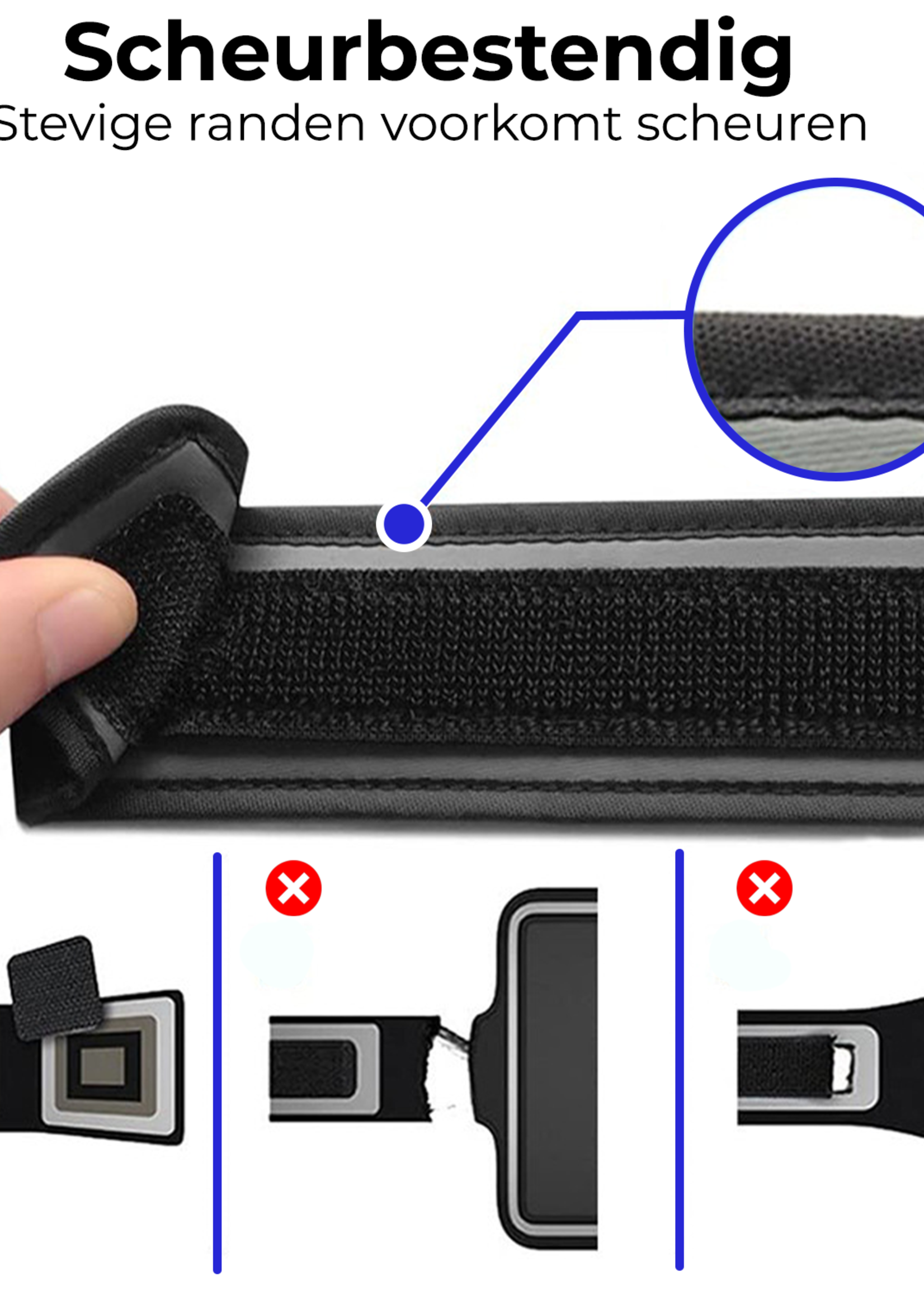 BTH BTH Hardloop Telefoonhouder 6.5 inch - Zwart