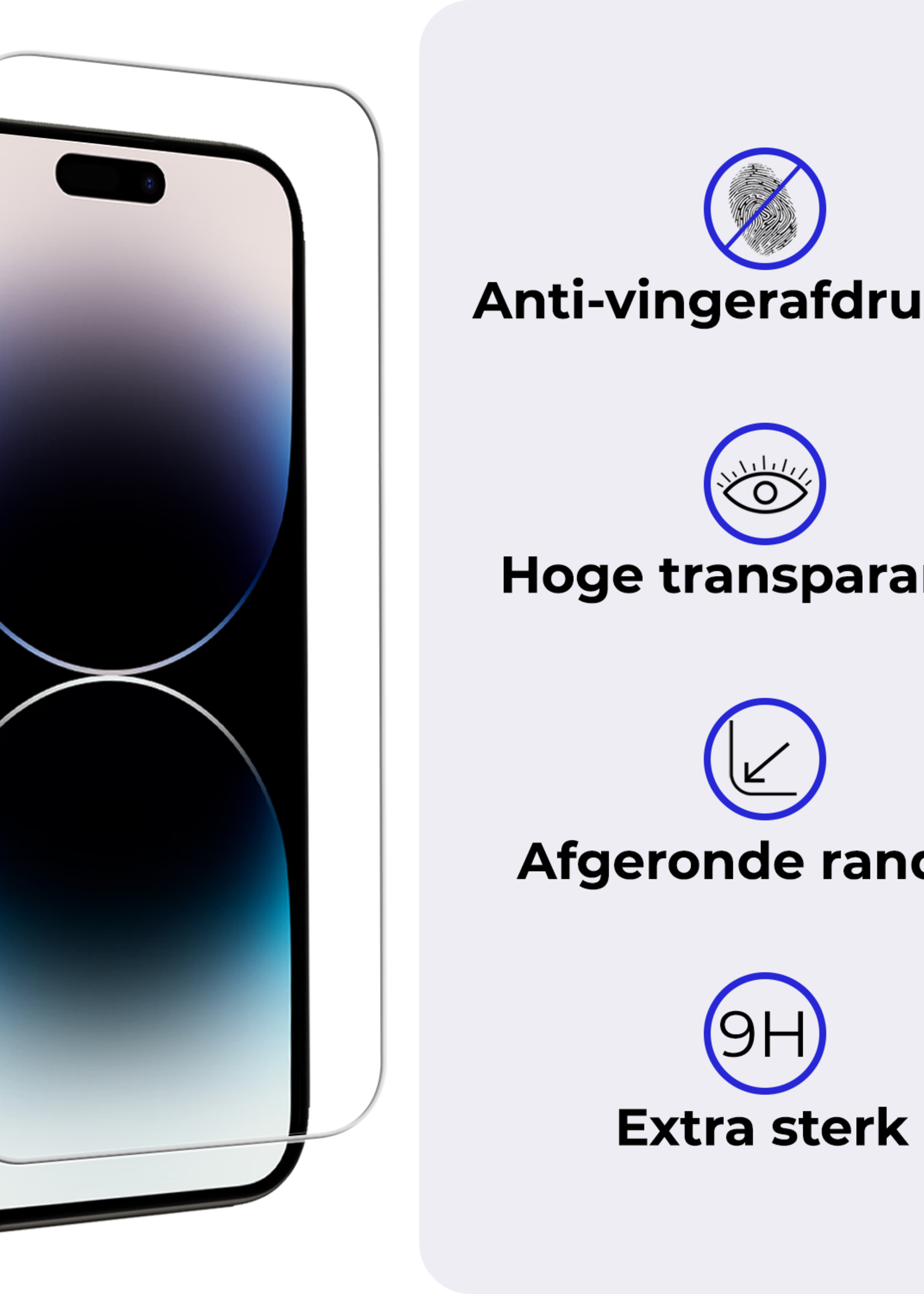 BTH BTH iPhone 14 Pro Screenprotector Met Installatieframe