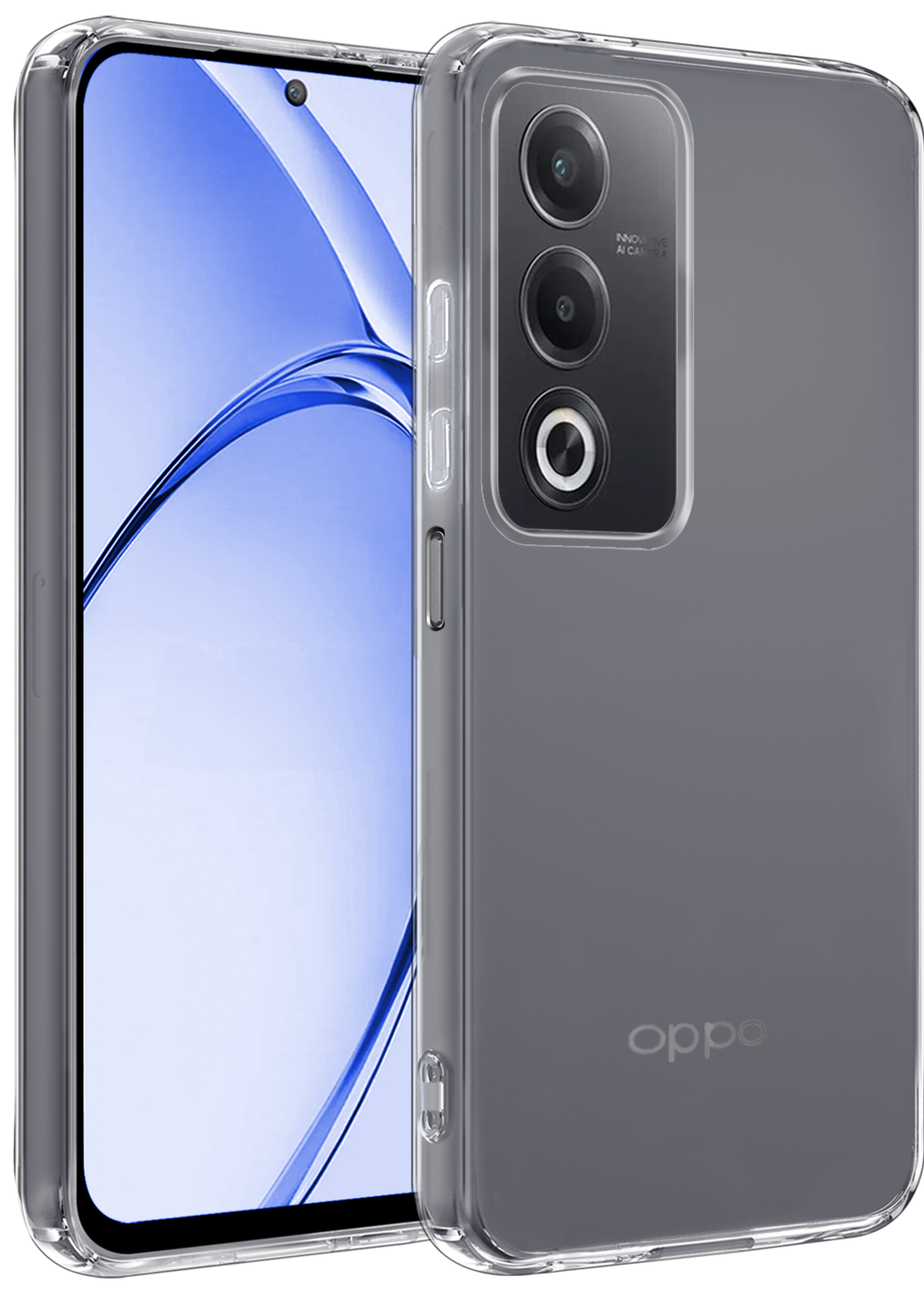 BTH BTH OPPO A80 Hoesje Siliconen - Transparant