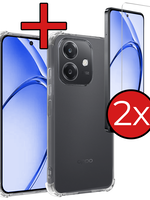 BTH BTH OPPO A40 Hoesje Shockproof Met 2x Screenprotector