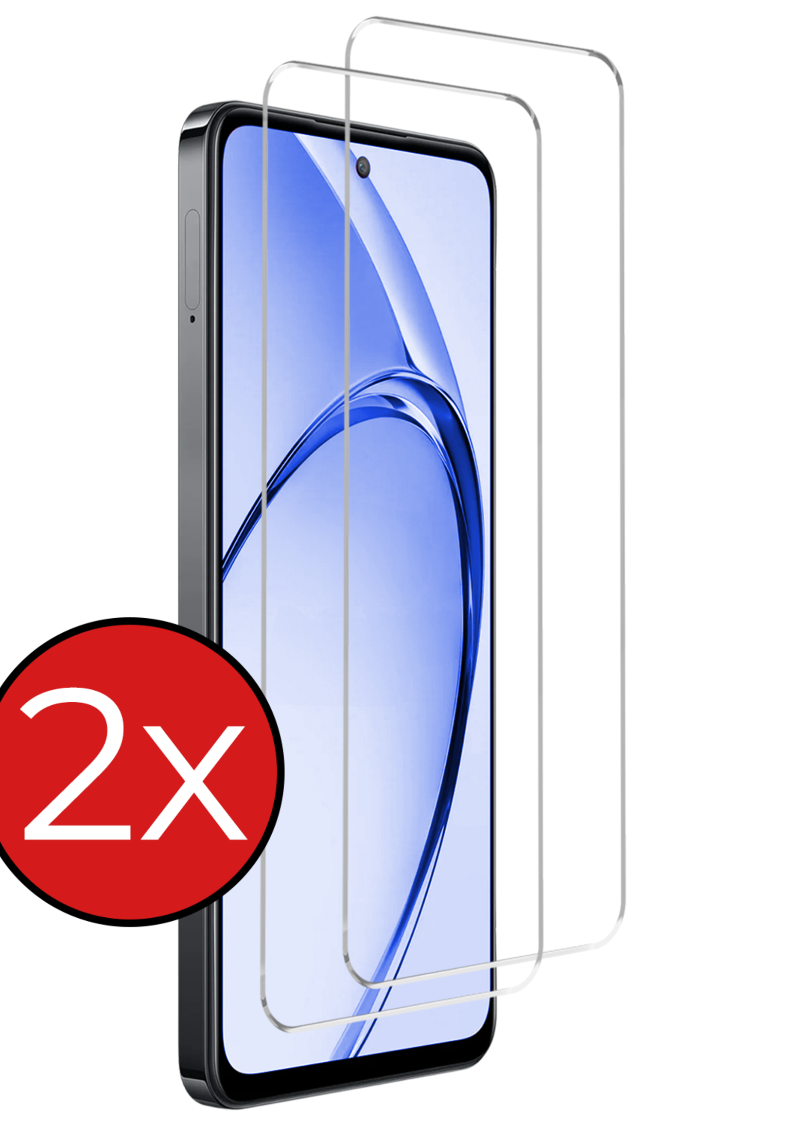 BTH BTH OPPO A40 Screenprotector Glas - 2 PACK