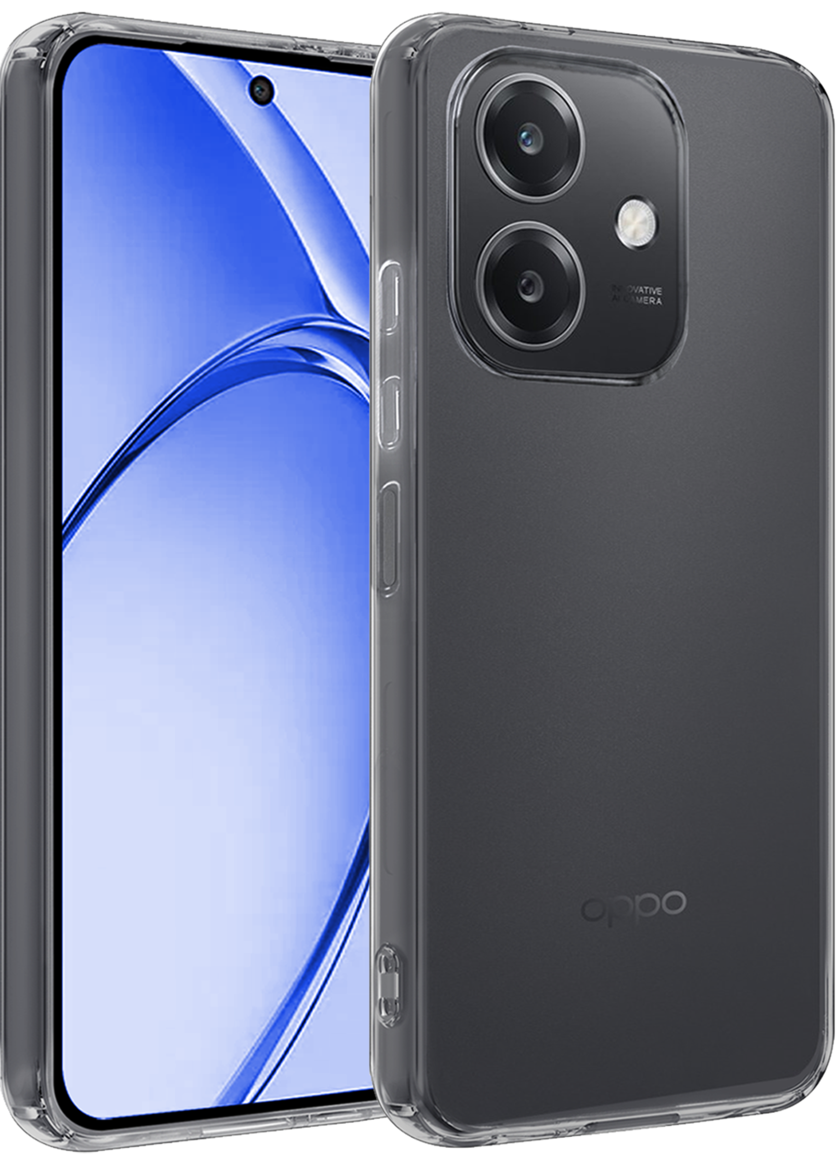 BTH BTH OPPO A40 Hoesje Siliconen - Transparant