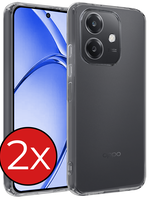 BTH BTH OPPO A40m Hoesje Siliconen - Transparant - 2 PACK