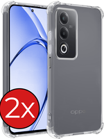 BTH BTH OPPO A80 Hoesje Shockproof - Transparant - 2 PACK