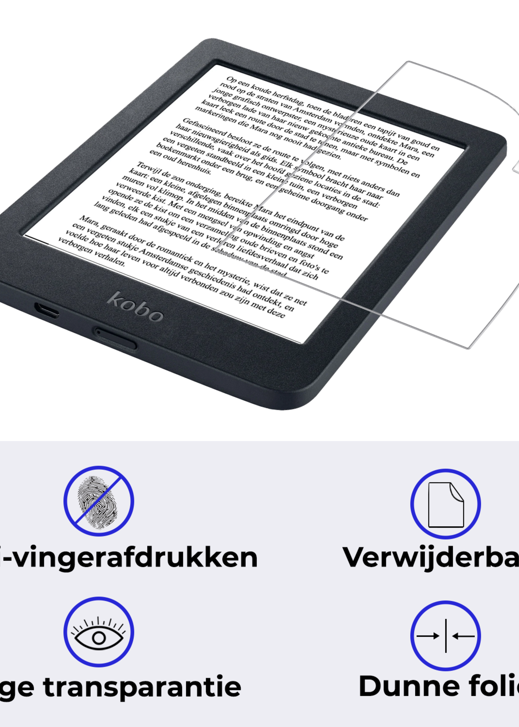 BTH BTH Kobo Nia Schermfolie - 3 PACK