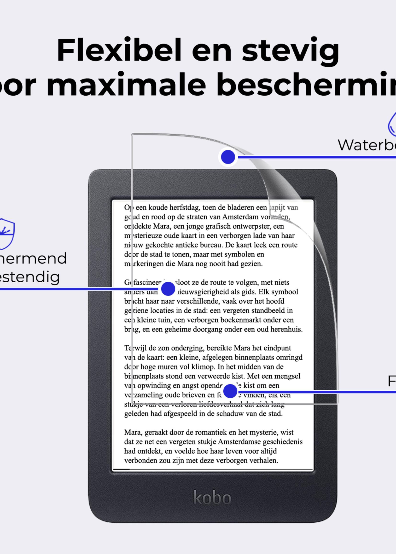 BTH BTH Kobo Nia Schermfolie - 3 PACK