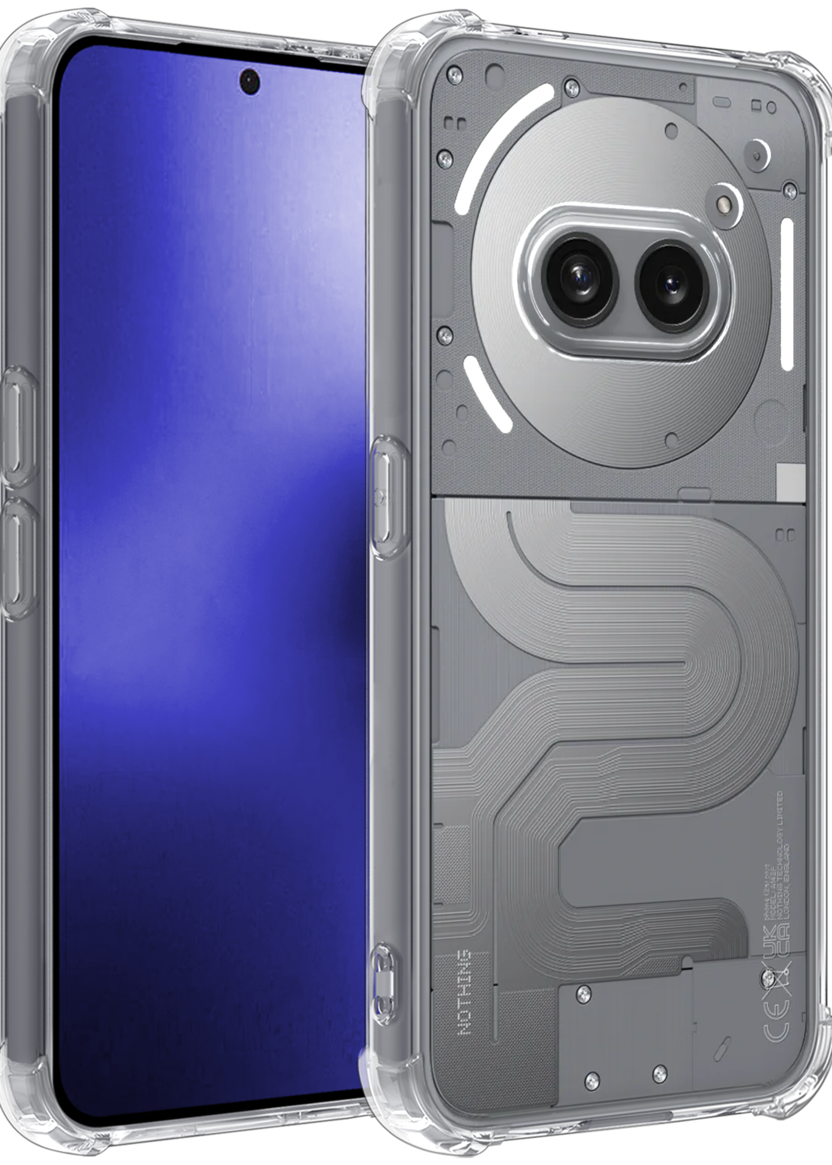 BTH BTH Nothing Phone (2a) Hoesje Shockproof - Transparant