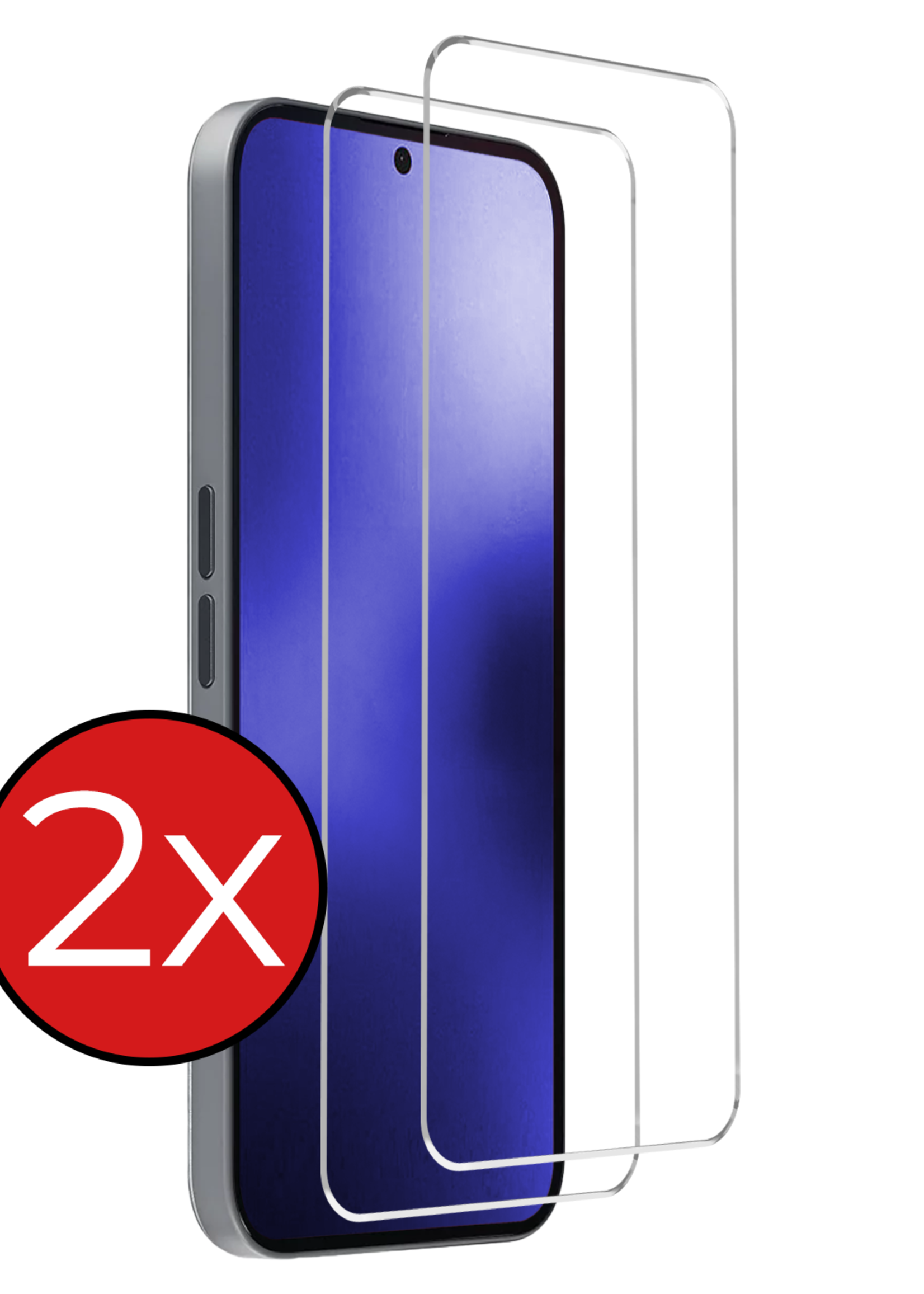 BTH BTH Nothing Phone (2a) Plus Screenprotector Glas - 2 PACK