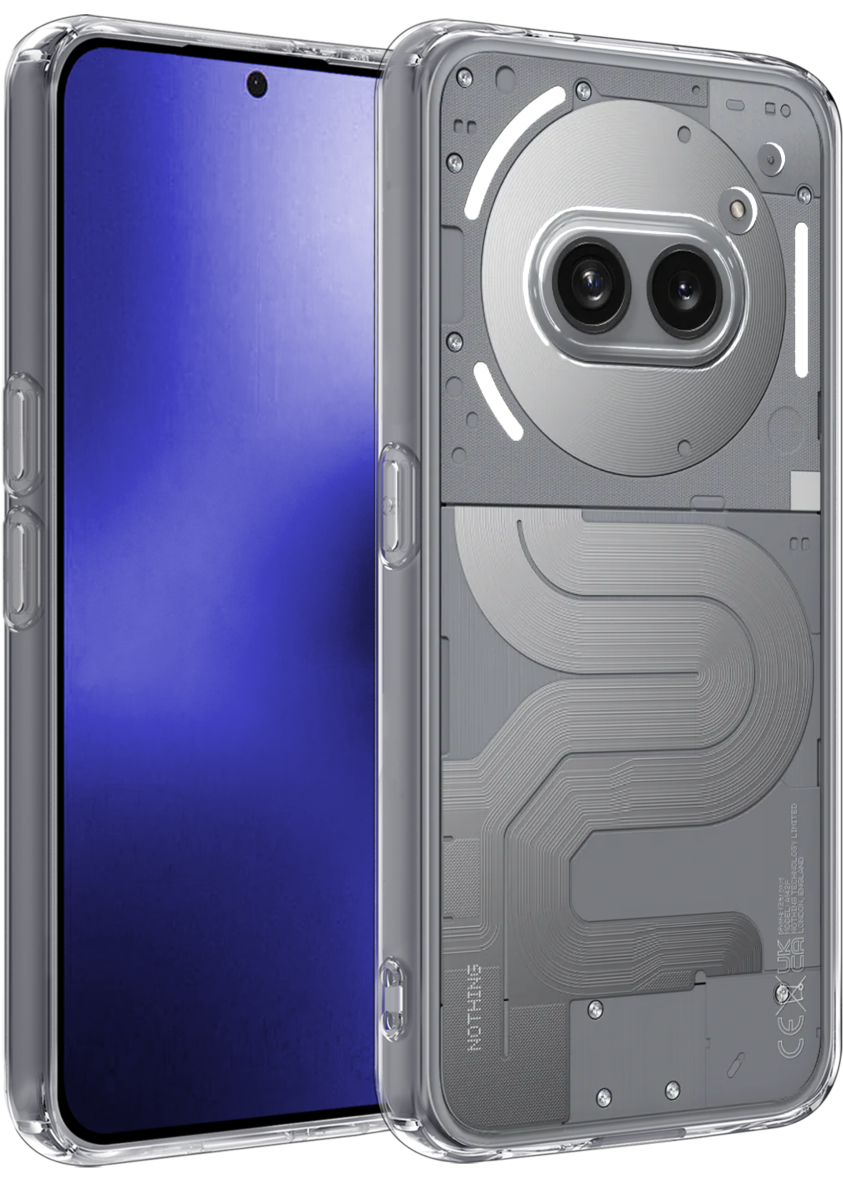BTH BTH Nothing Phone (2a) Plus Hoesje Siliconen - Transparant