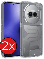 BTH BTH Nothing Phone (2a) Plus Hoesje Siliconen - Transparant - 2 PACK