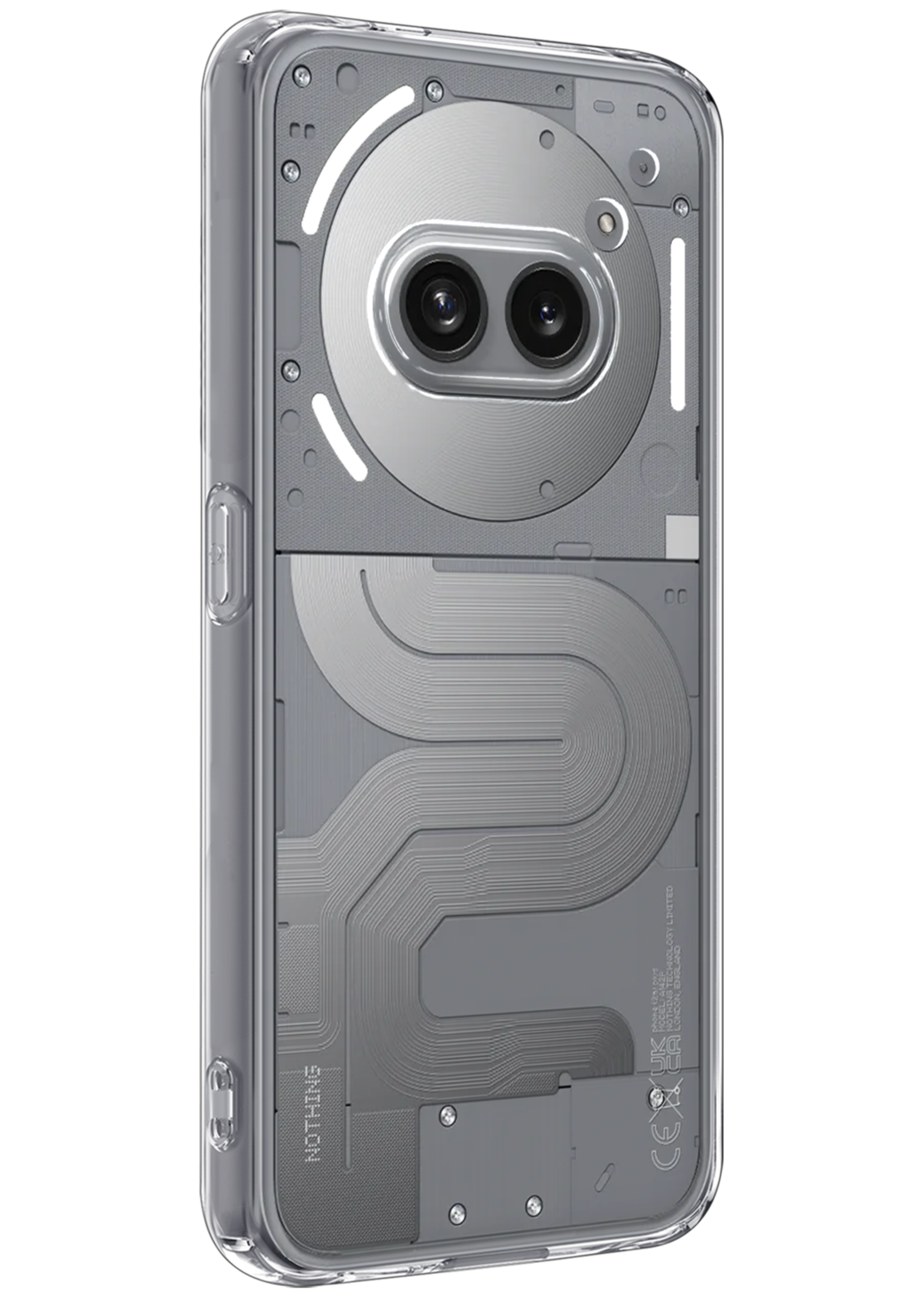 BTH BTH Nothing Phone (2a) Plus Hoesje Siliconen Met Screenprotector - Transparant