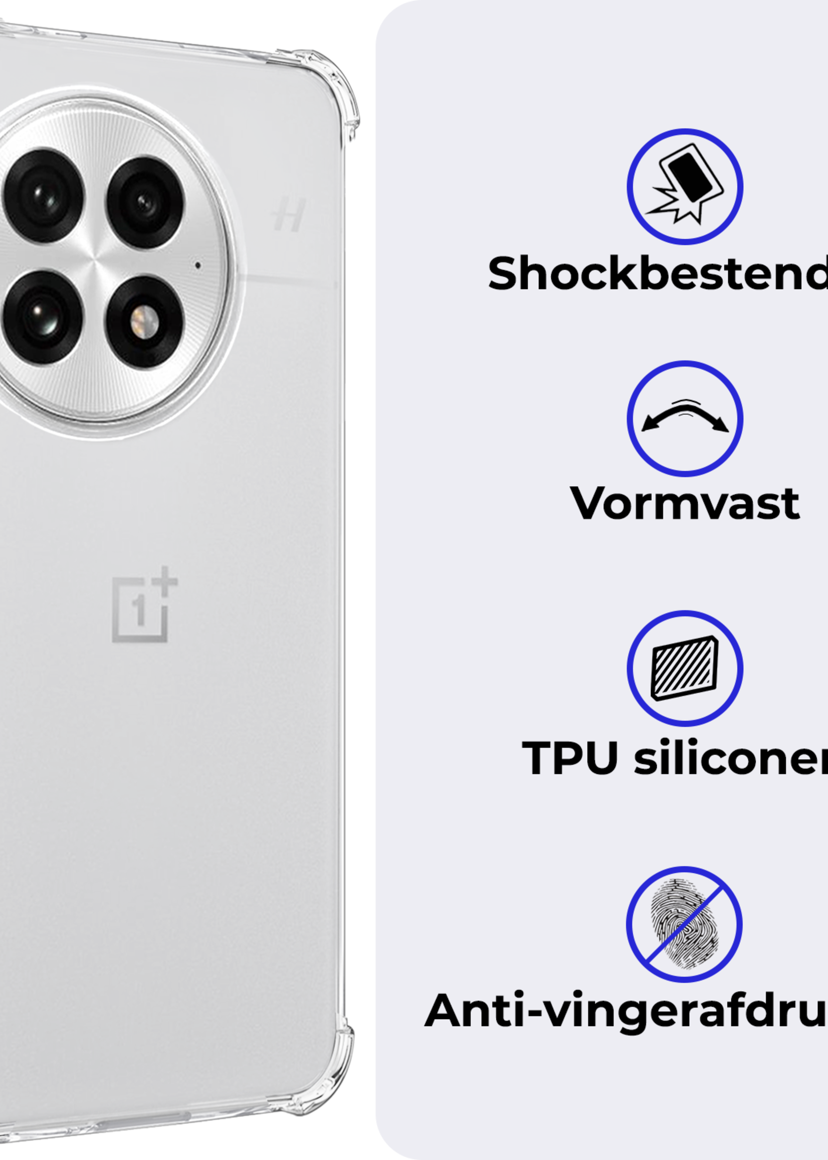 BTH BTH OnePlus 13 Hoesje Shockproof Met 2x Screenprotector