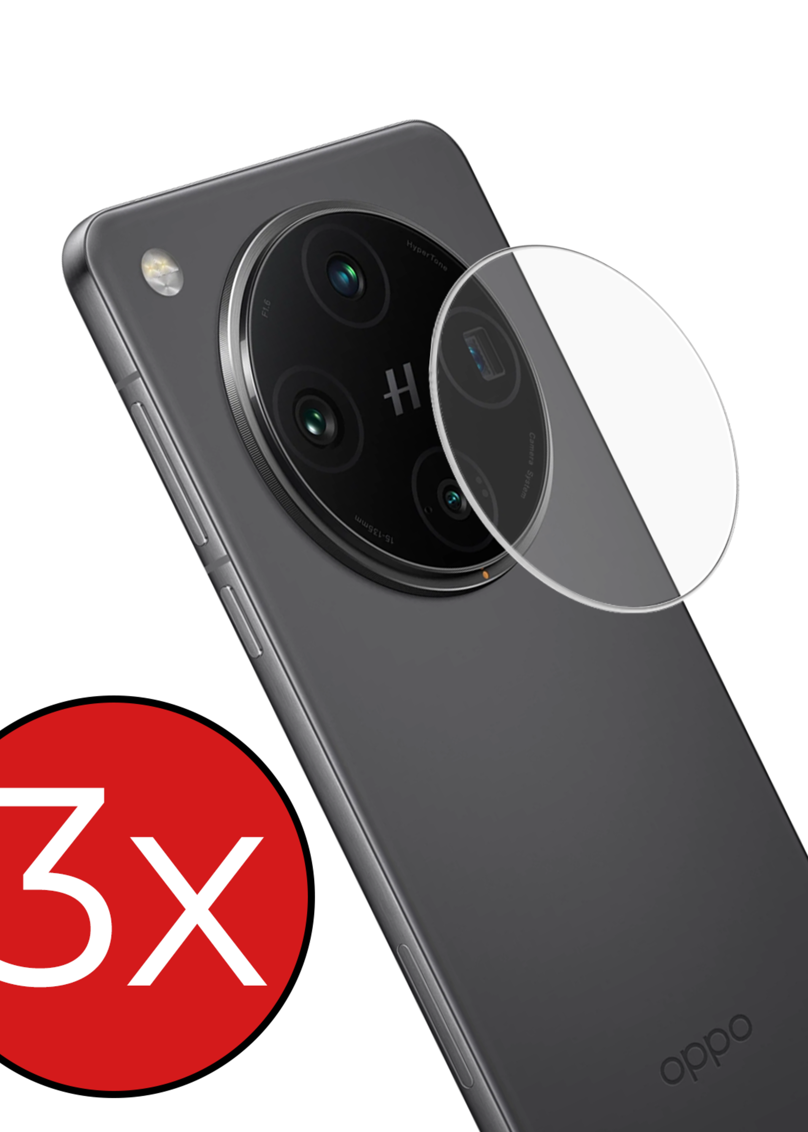 BTH BTH Oppo Find X8 Pro Camera Screenprotector - 3 PACK