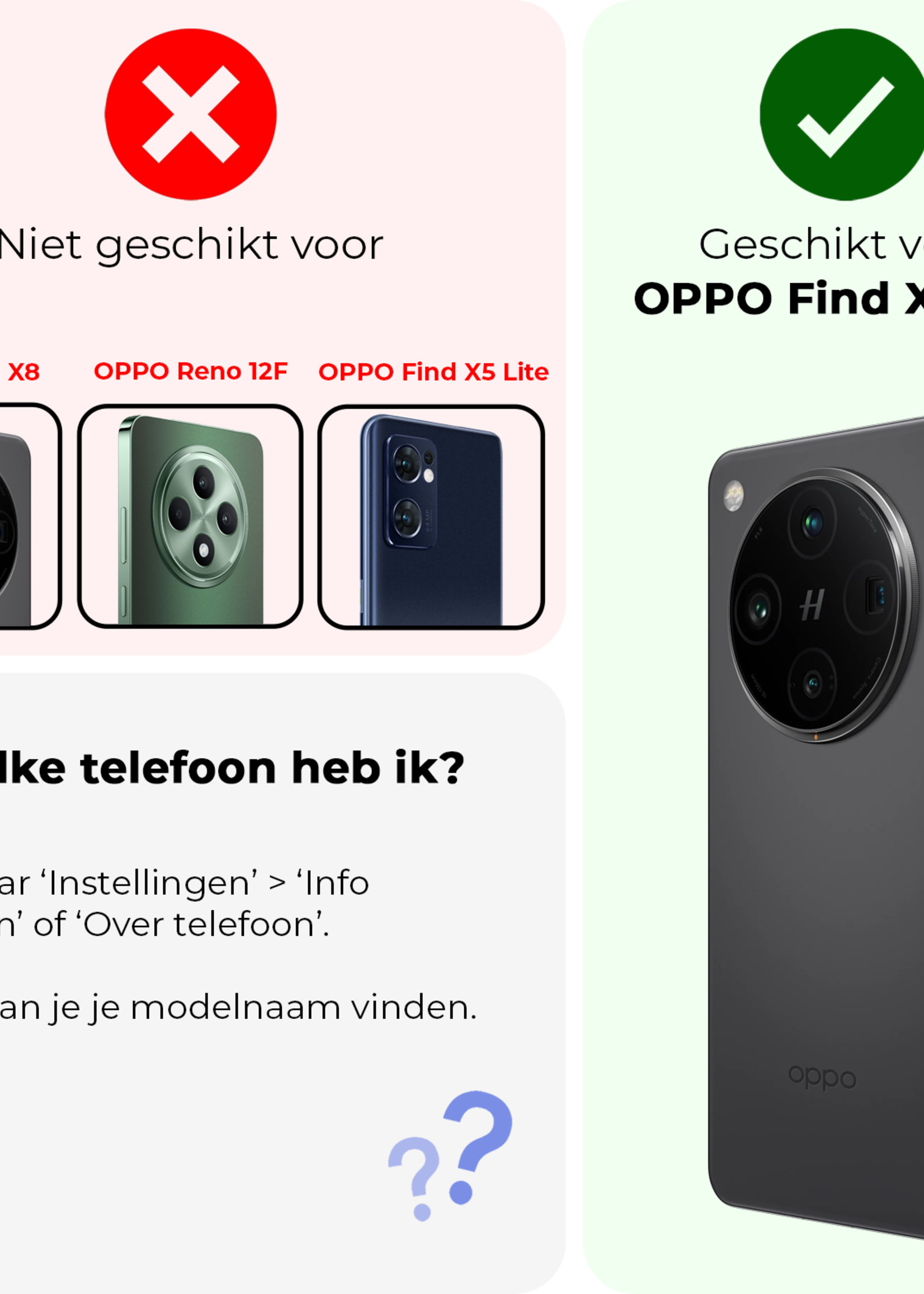 BTH BTH Oppo Find X8 Pro Camera Screenprotector