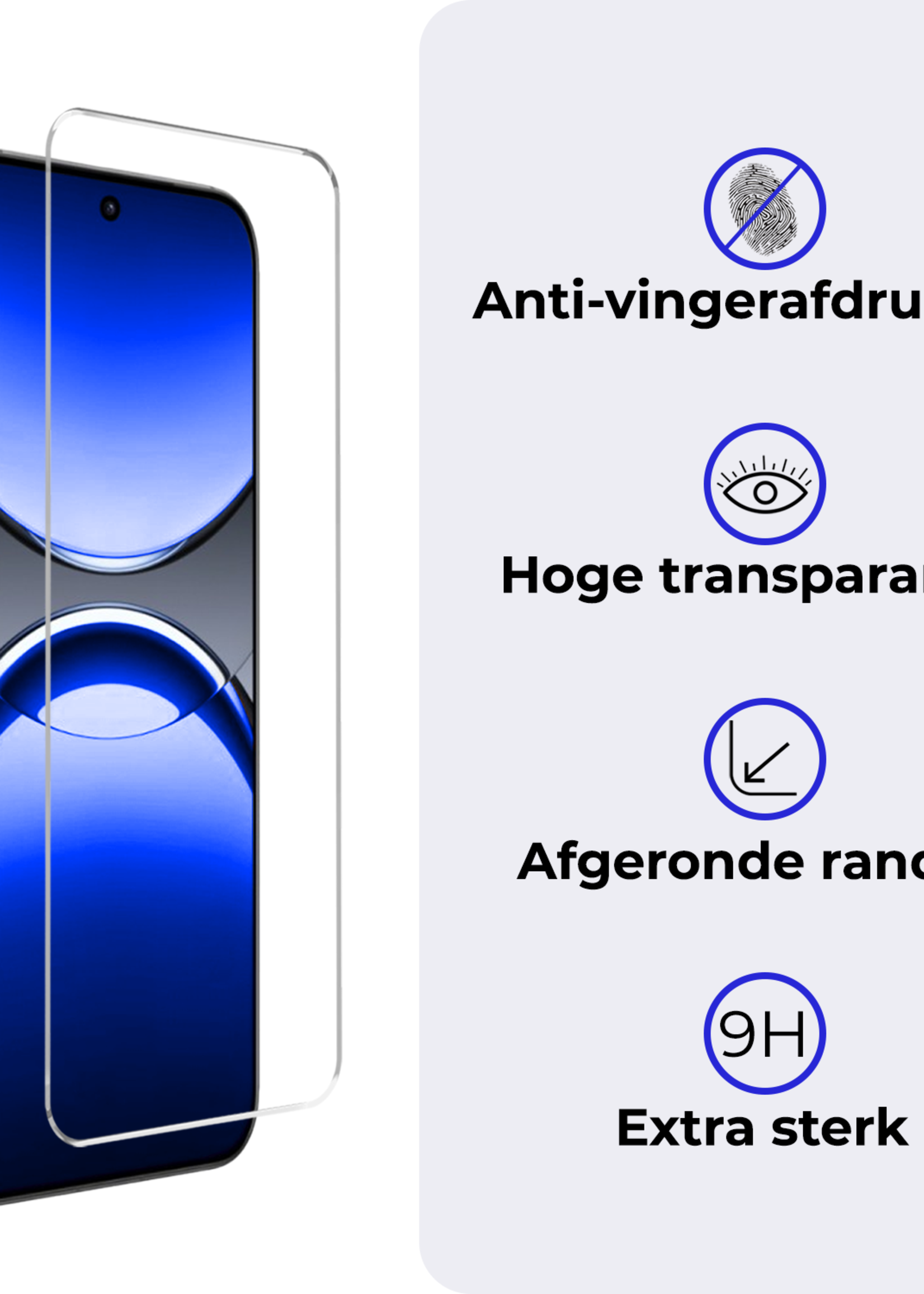 BTH BTH Oppo Find X8 Screenprotector Glas - 2 PACK