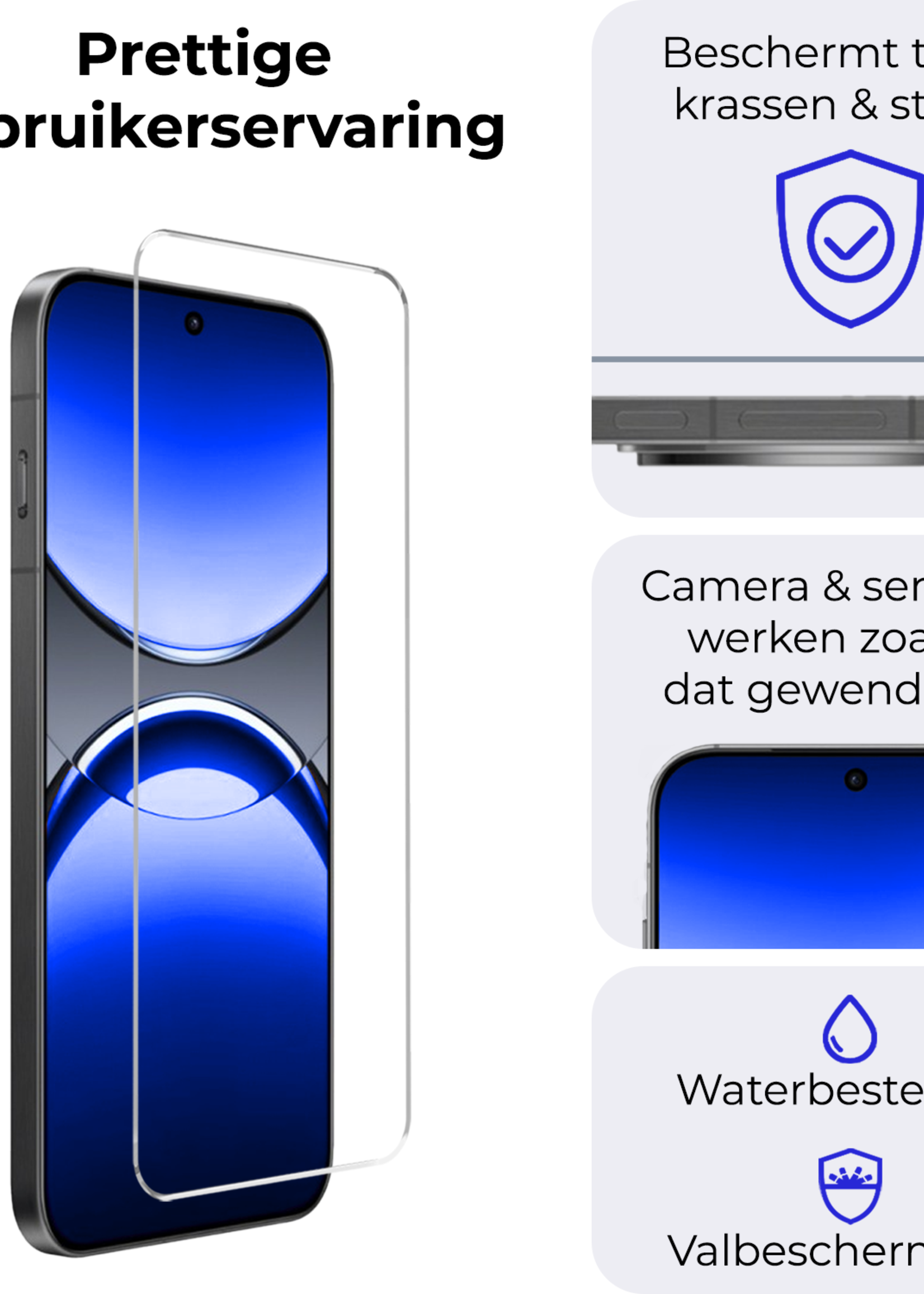 BTH BTH Oppo Find X8 Screenprotector Glas - 2 PACK