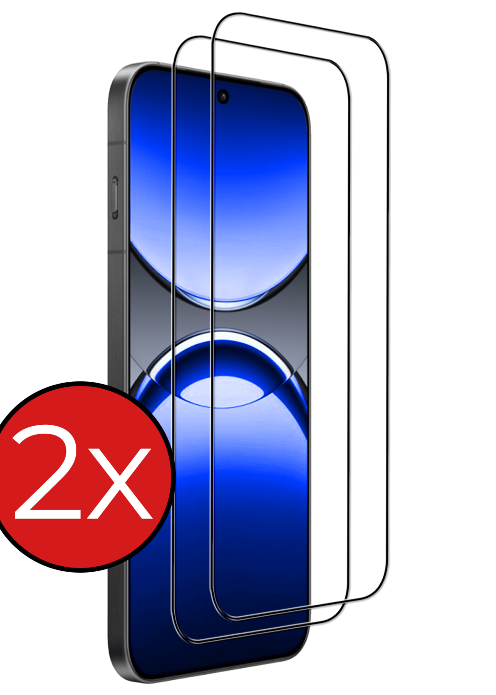 BTH BTH Oppo Find X8 Pro Screenprotector Full Cover - 2 PACK
