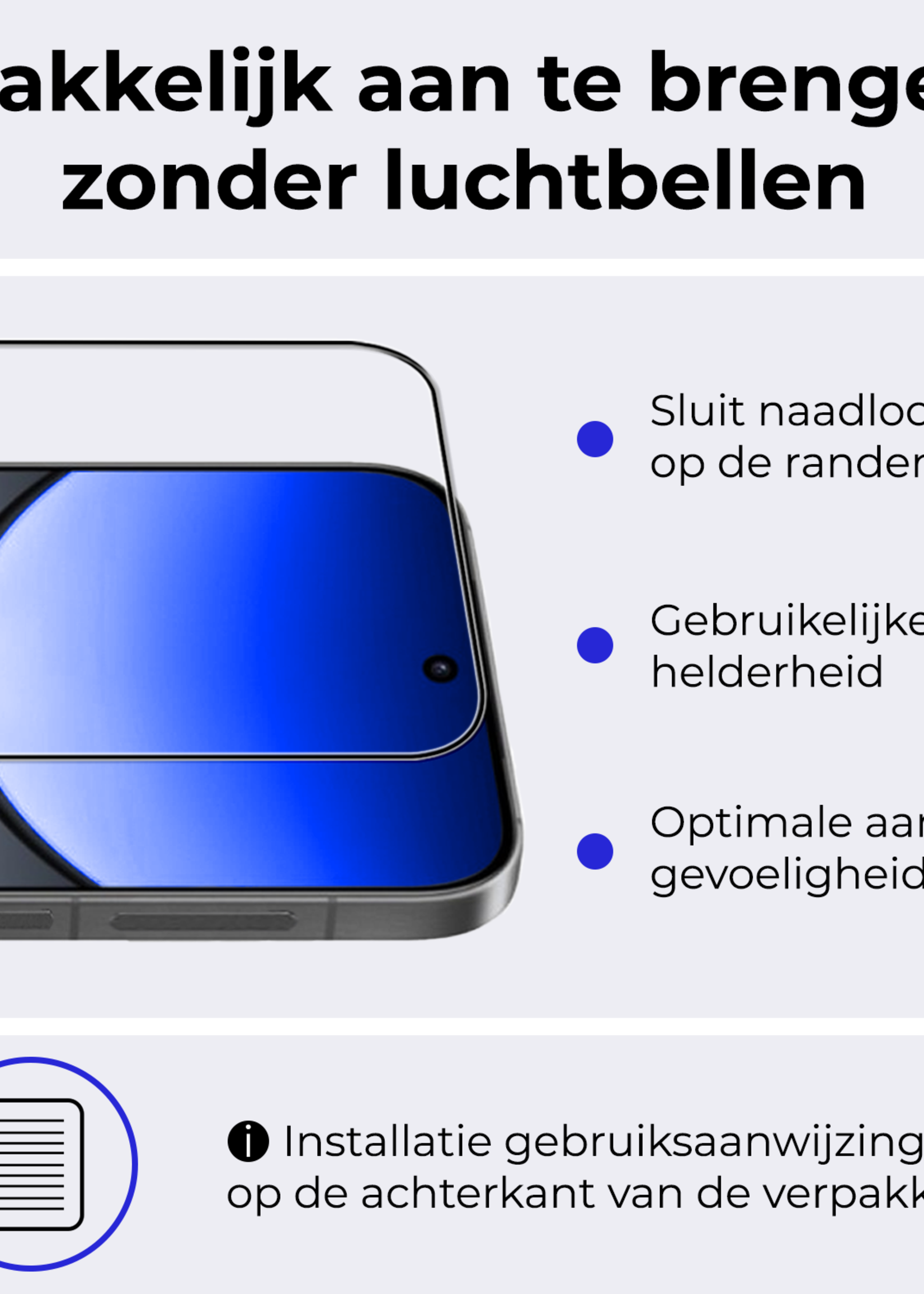 BTH BTH Oppo Find X8 Pro Screenprotector Full Cover