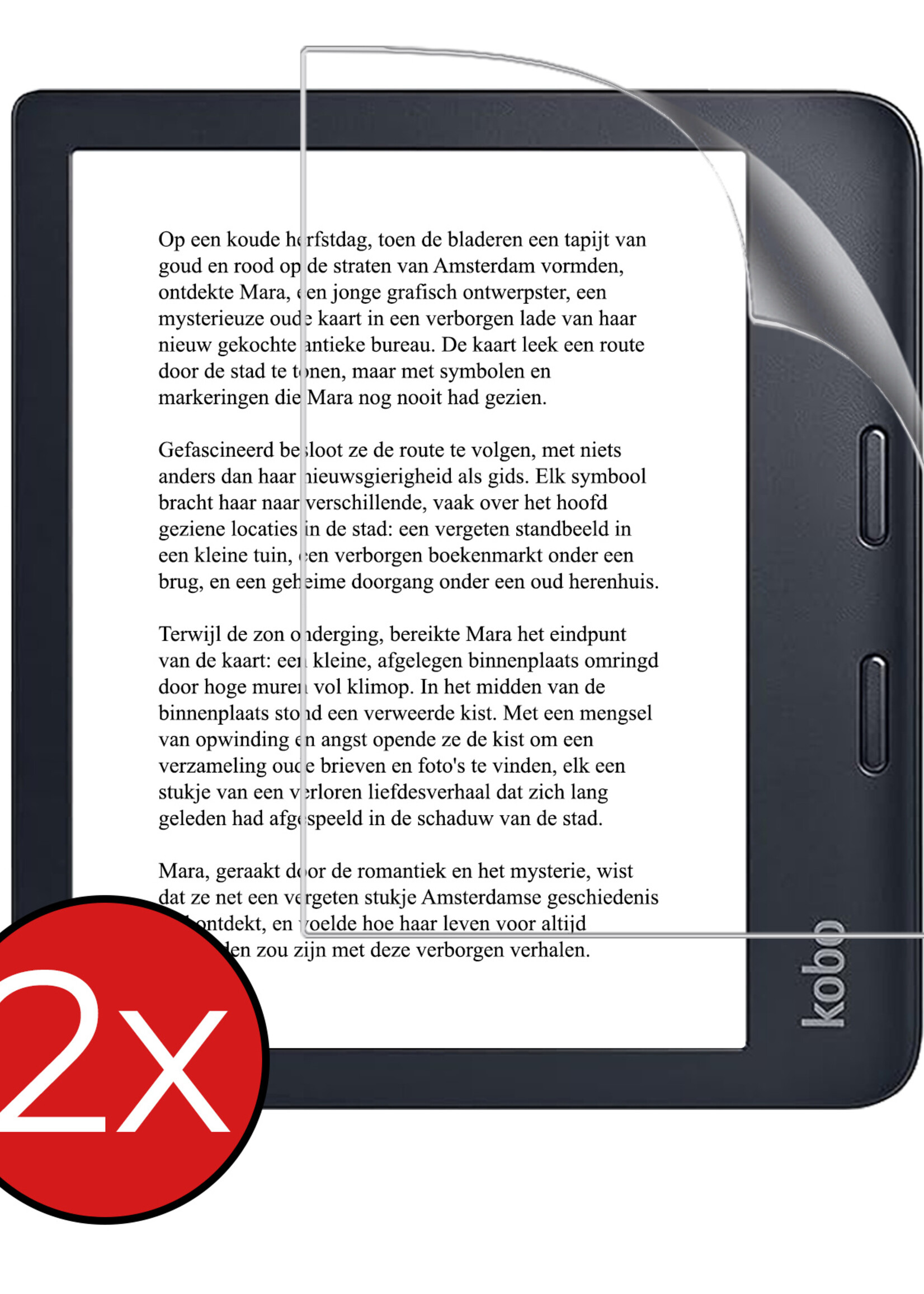BTH BTH Kobo Libra 2 Schermfolie - 2 PACK