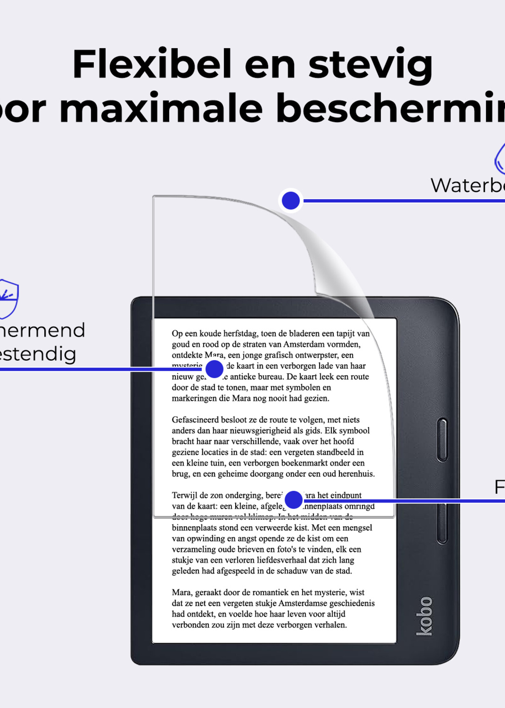 BTH BTH Kobo Libra 2 Schermfolie - 3 PACK