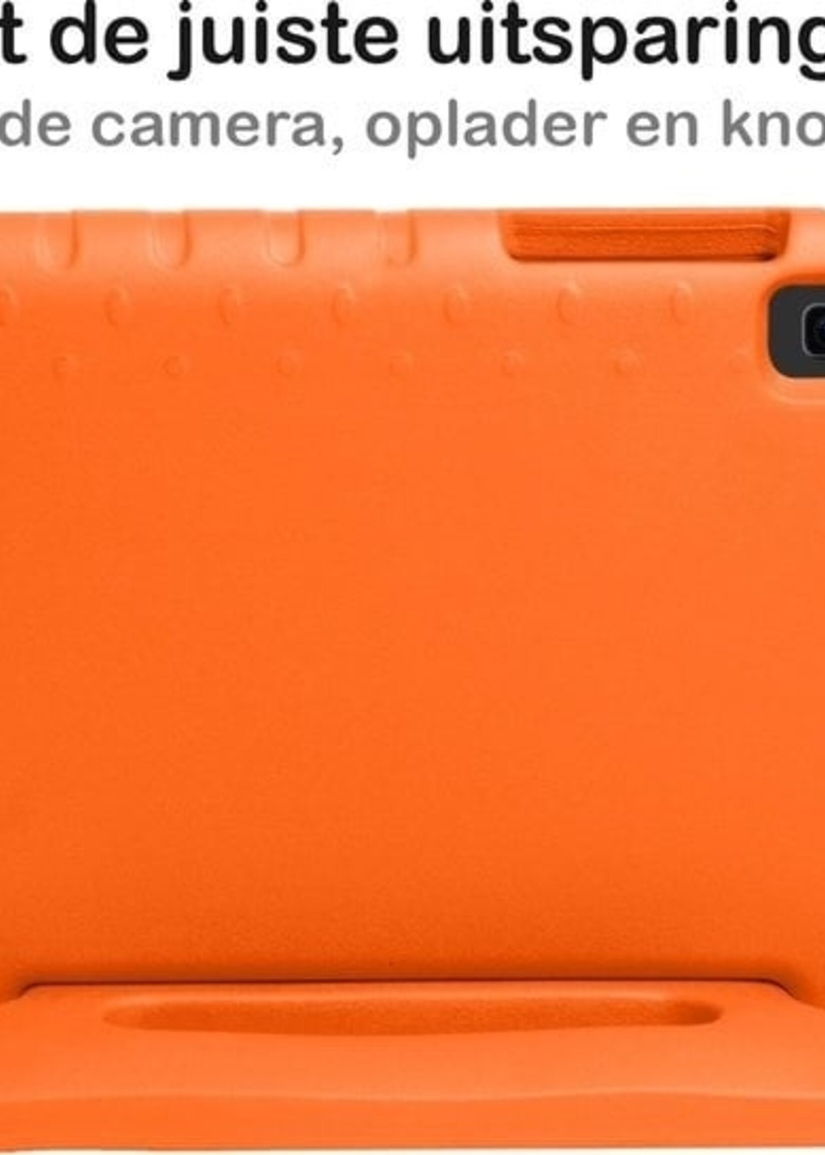 BTH BTH Samsung Galaxy Tab A 8.0 2019 (SM-T290 / SM-T295) Kinderhoes Met 2x Screenprotector - Oranje