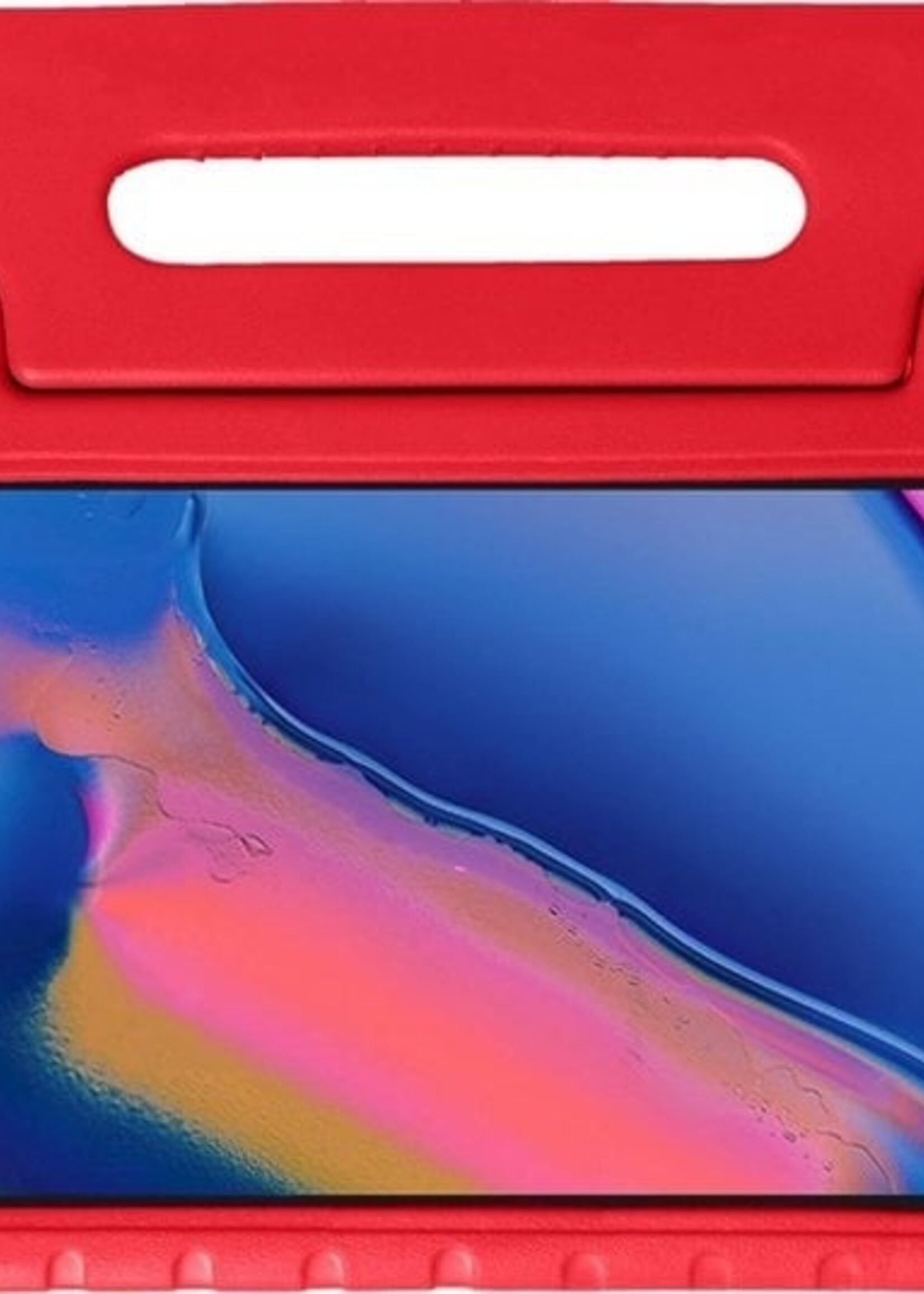 BTH BTH Samsung Galaxy Tab A 8.0 2019 (SM-T290 / SM-T295) Kinderhoes Met 2x Screenprotector - Rood