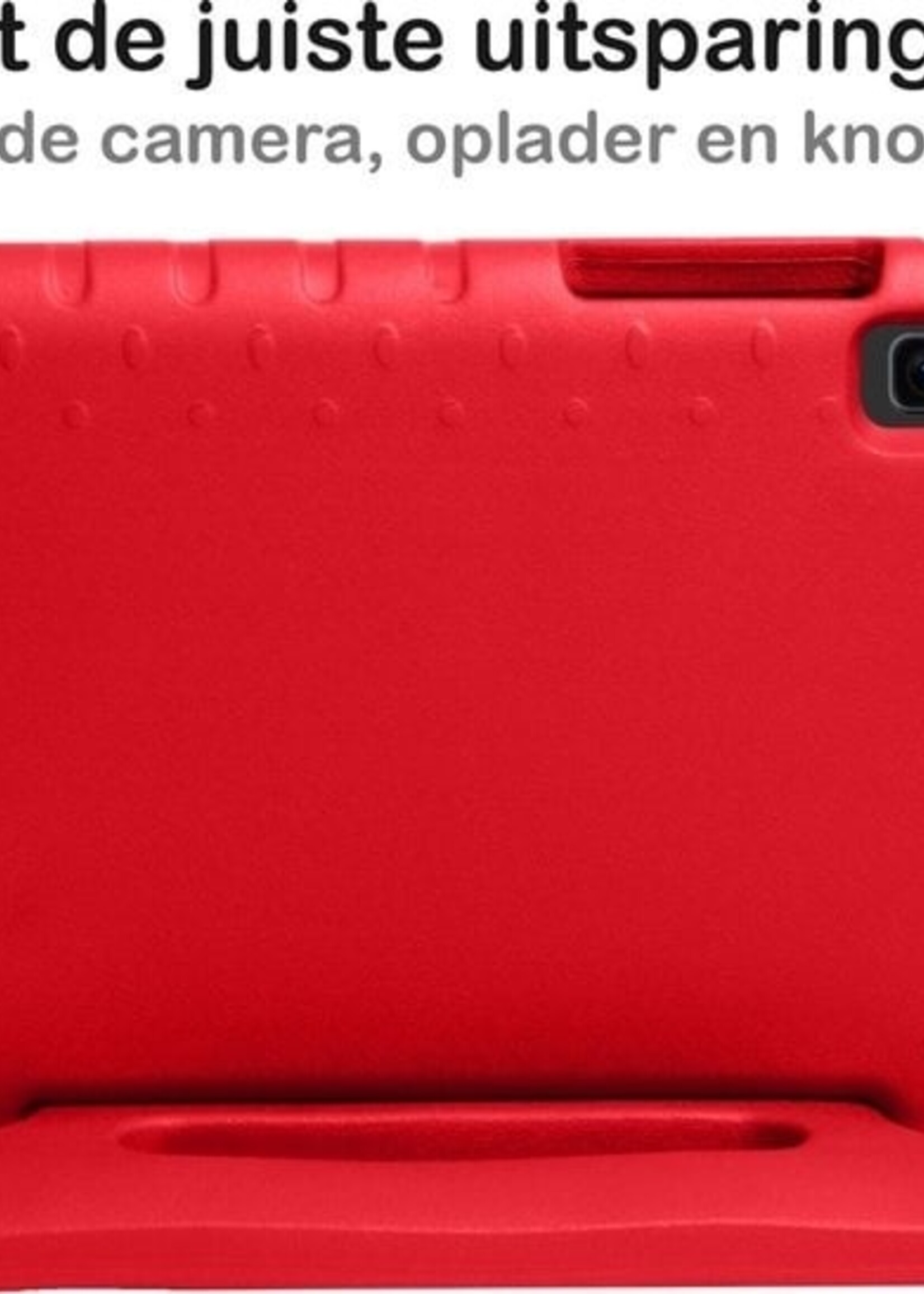 BTH BTH Samsung Galaxy Tab A 8.0 2019 (SM-T290 / SM-T295) Kinderhoes Met 2x Screenprotector - Rood