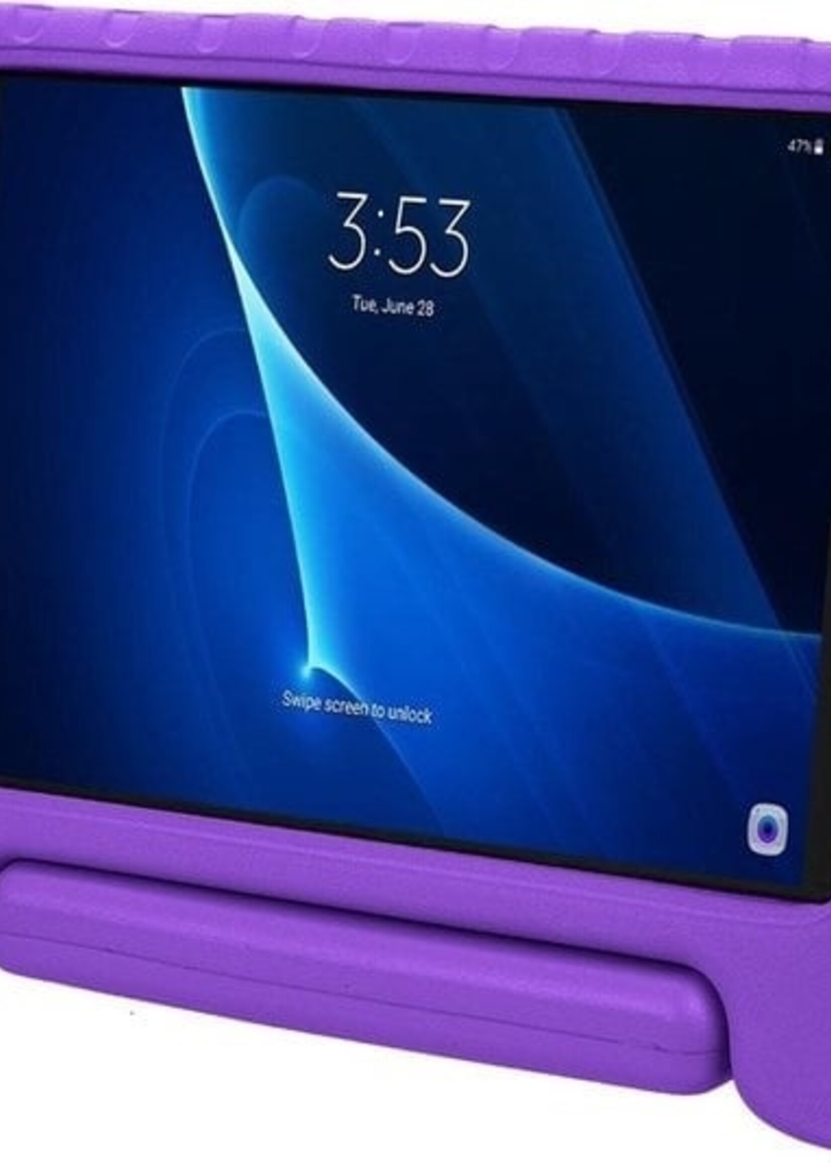BTH BTH Samsung Galaxy Tab A 10.1 2016 Kinderhoes Met 2x Screenprotector - Paars
