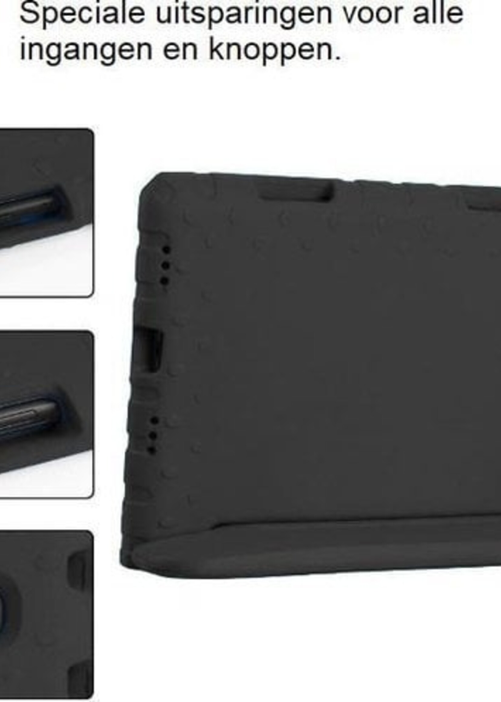 BTH BTH Samsung Galaxy Tab A 10.1 2016 Kinderhoes Met 2x Screenprotector - Zwart