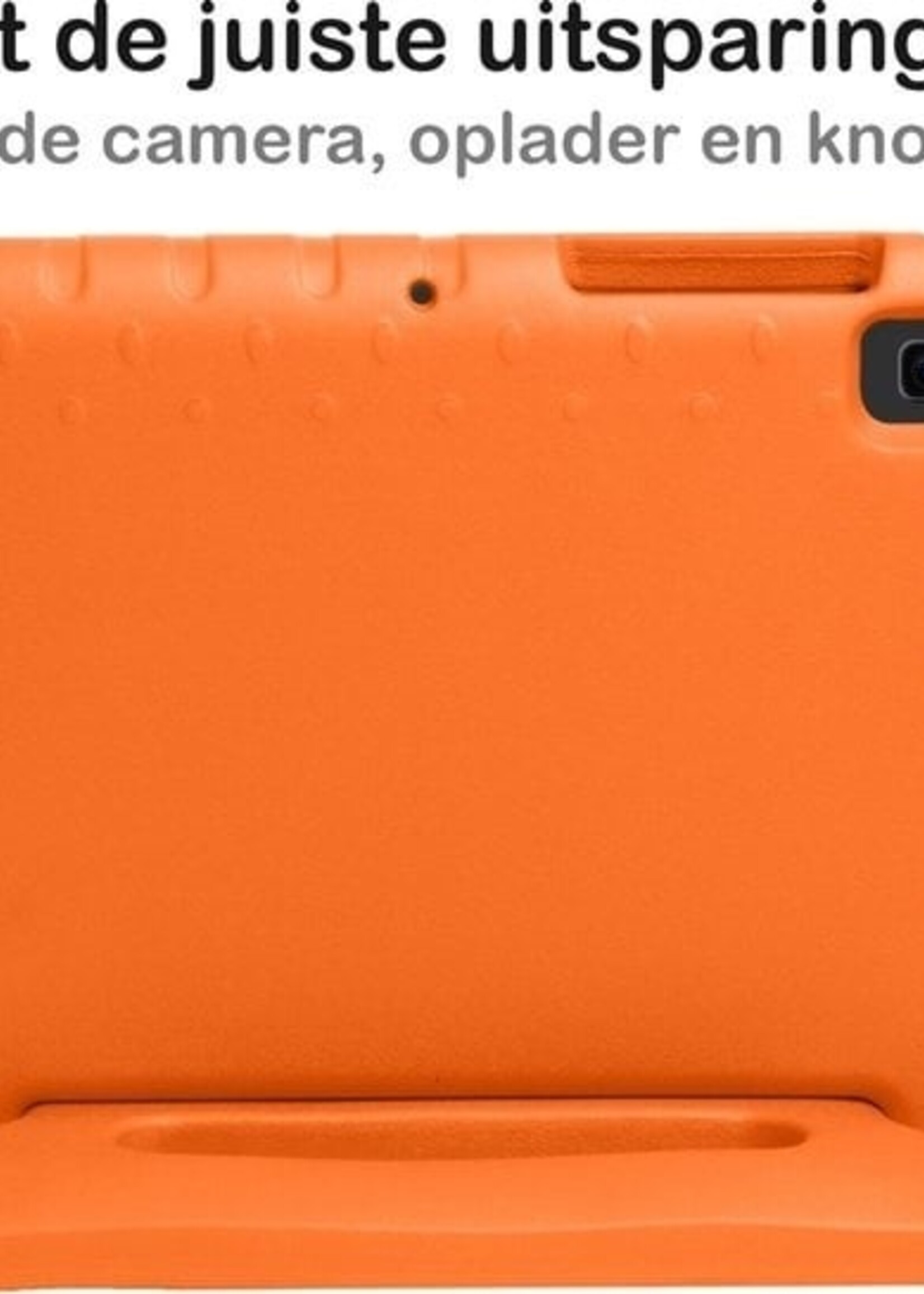 BTH BTH Samsung Galaxy Tab S6 Lite Kinderhoes Met 2x Screenprotector - Oranje