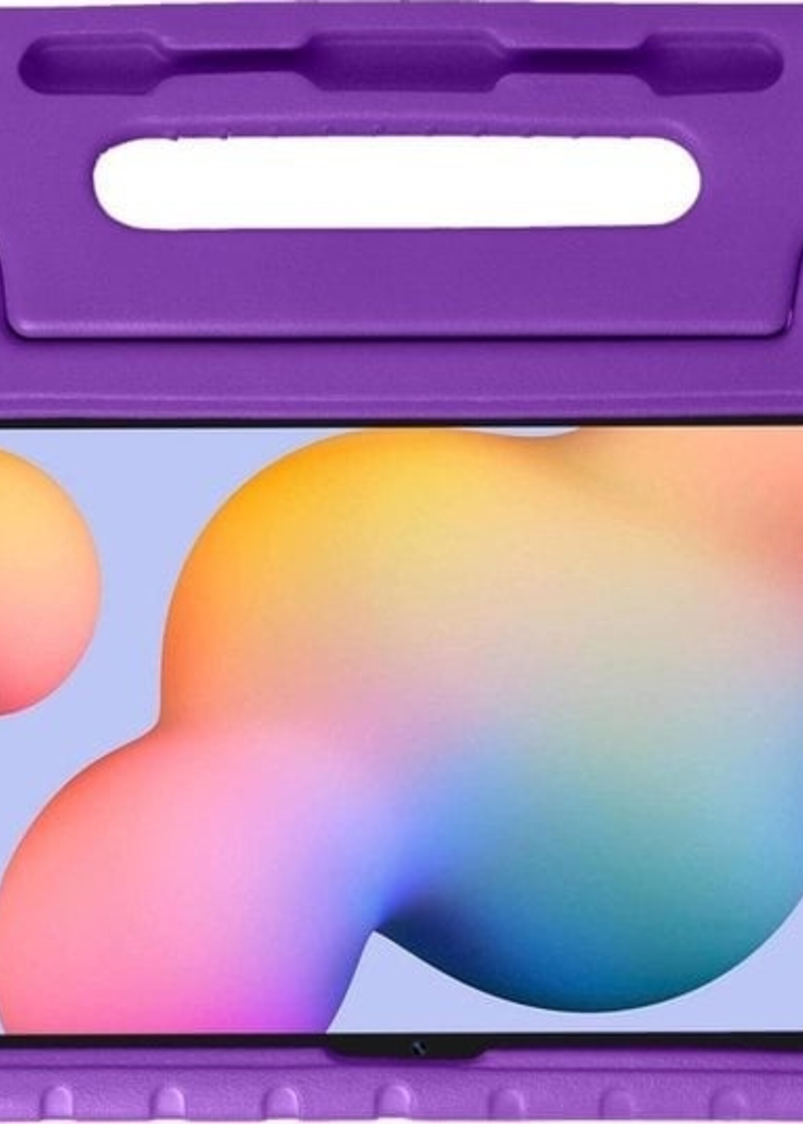 BTH BTH Samsung Galaxy Tab S6 Lite Kinderhoes Met 2x Screenprotector - Paars