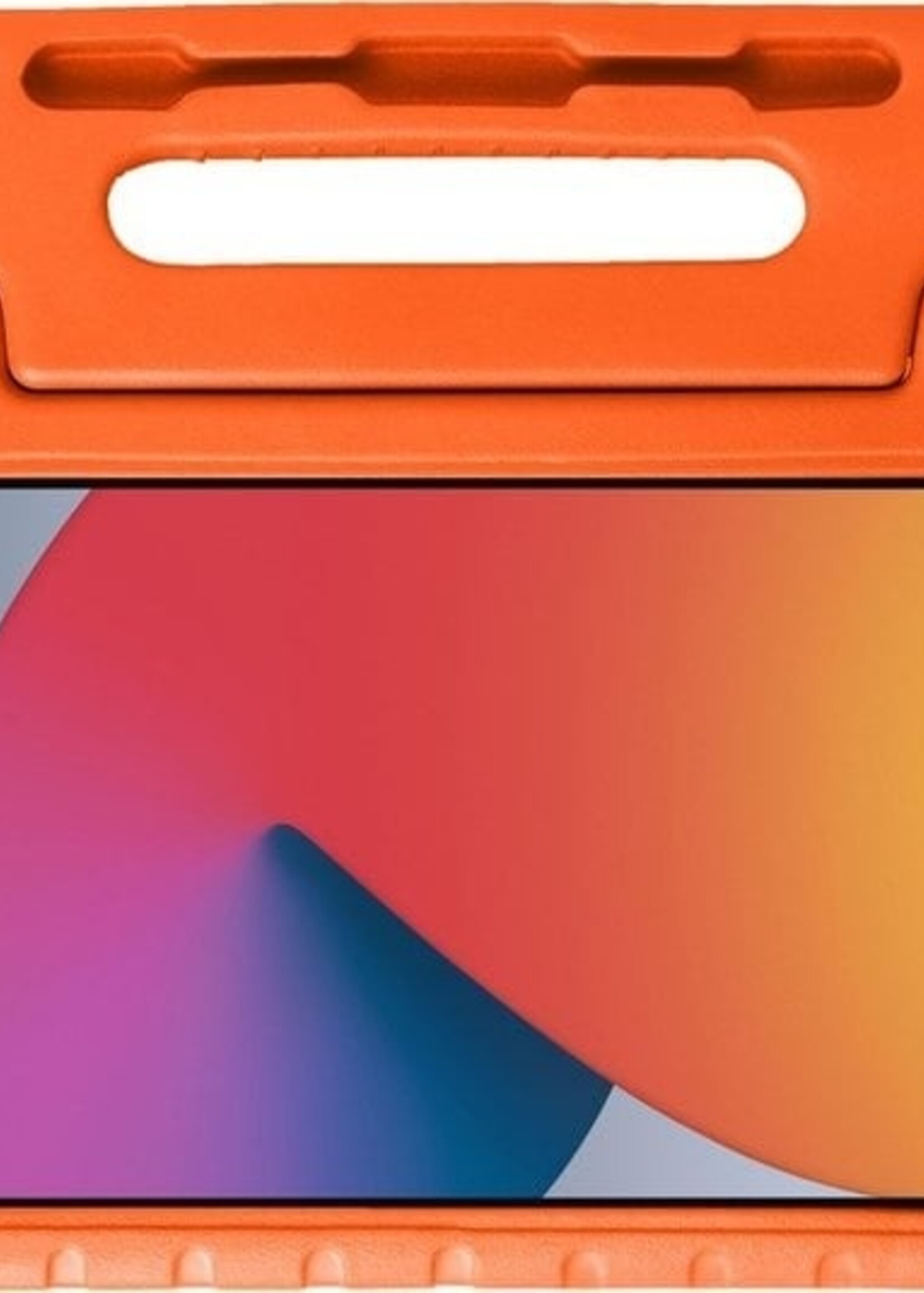 BTH BTH iPad 10.2 2019/2020 Kinderhoes Met 2x Screenprotector - Oranje