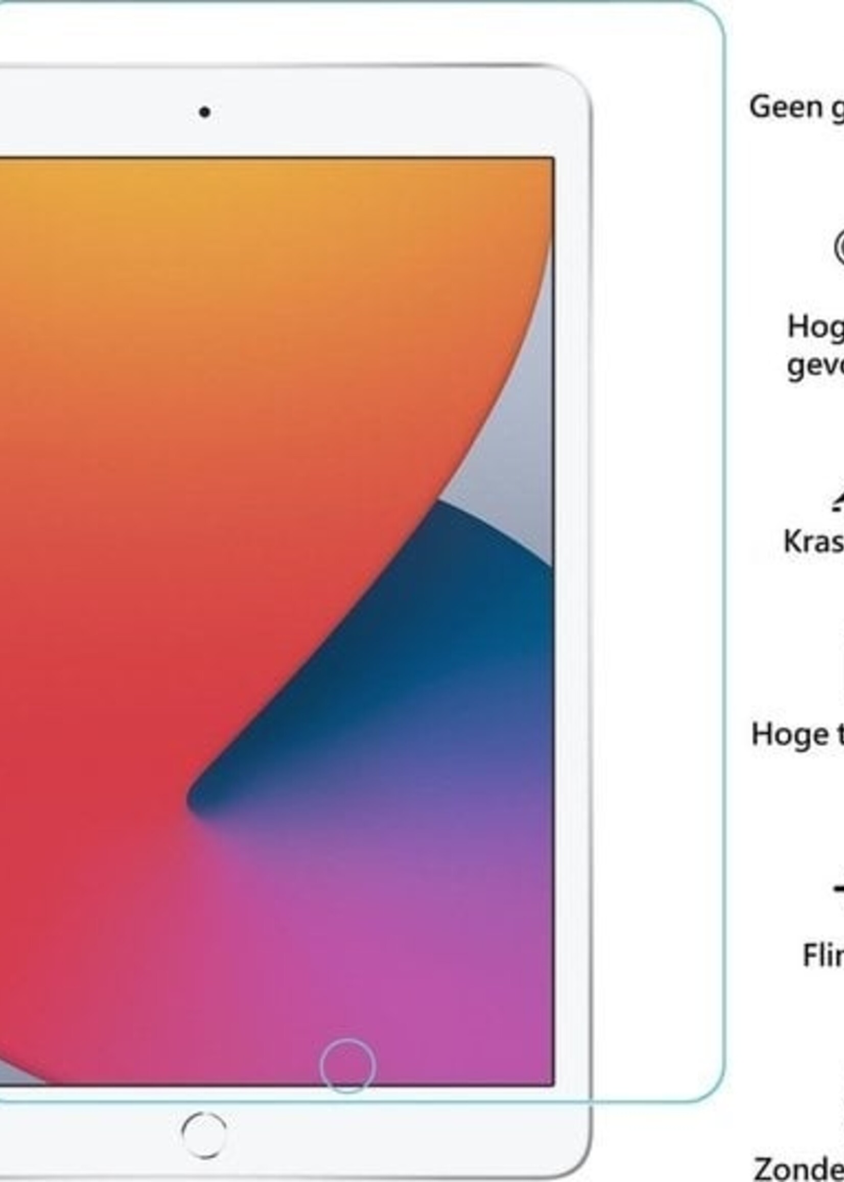 BTH BTH iPad 10.2 2019/2020 Kinderhoes Met 2x Screenprotector - Oranje