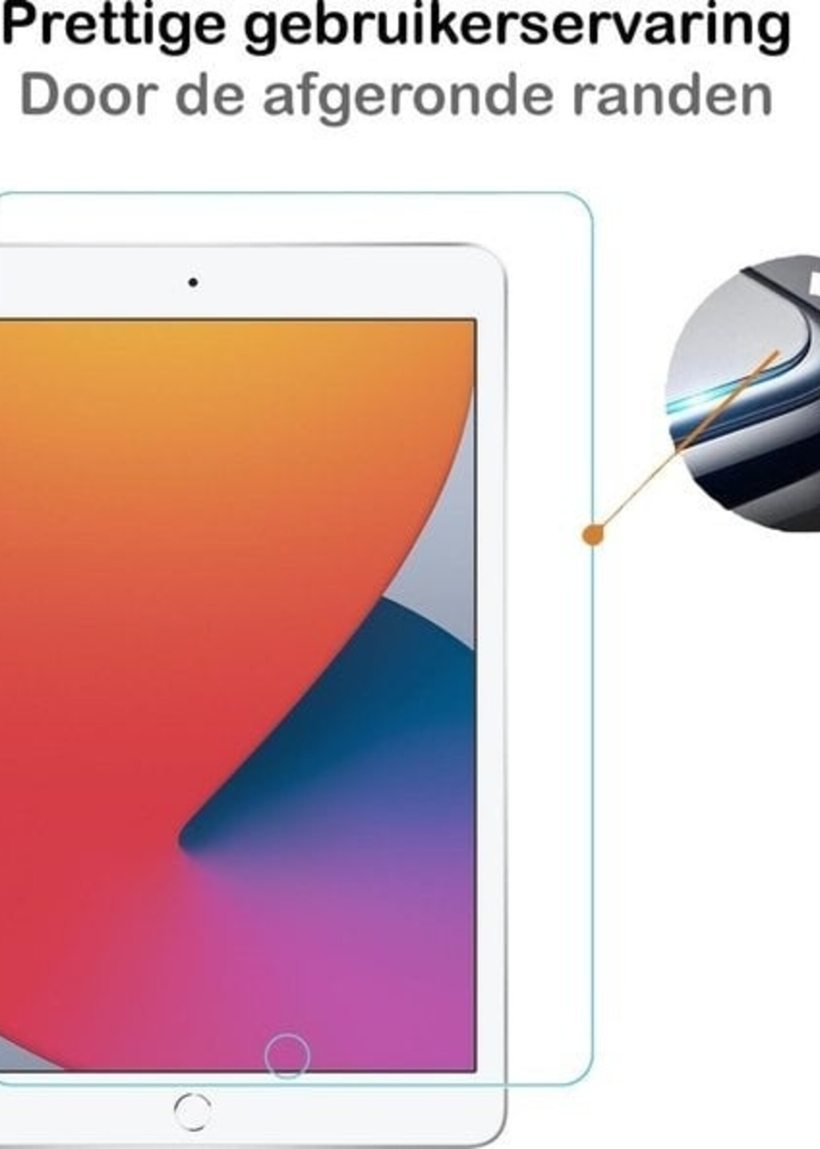 BTH BTH iPad 10.2 2019/2020 Kinderhoes Met 2x Screenprotector - Oranje