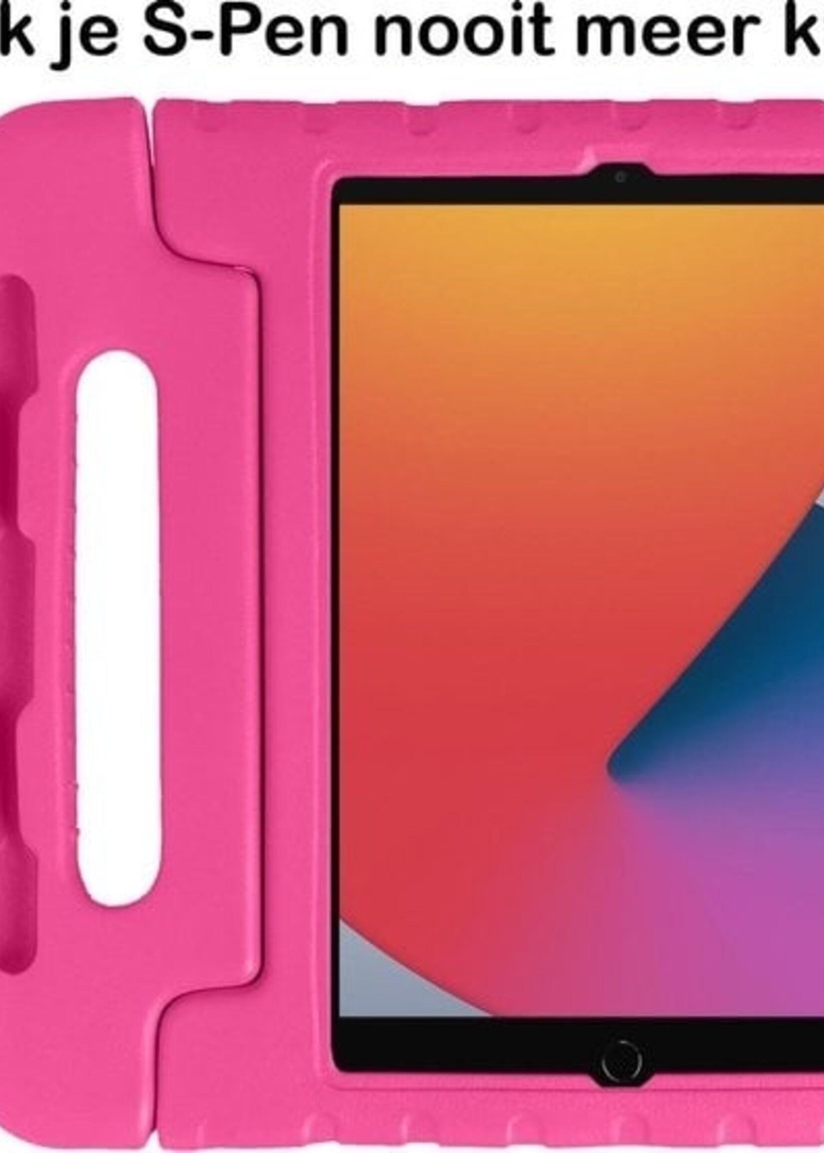 BTH BTH iPad 10.2 2019/2020 Kinderhoes Met 2x Screenprotector - Roze