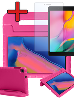 BTH BTH Samsung Galaxy Tab A 8.0 2019 (SM-T290 / SM-T295) Kinderhoes Met Screenprotector - Roze