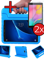 BTH BTH Samsung Galaxy Tab A 10.1 2016 Kinderhoes Met 2x Screenprotector - Blauw