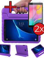 BTH BTH Samsung Galaxy Tab A 10.1 2016 Kinderhoes Met 2x Screenprotector - Paars