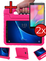 BTH BTH Samsung Galaxy Tab A 10.1 2016 Kinderhoes Met 2x Screenprotector - Roze