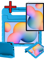 BTH BTH Samsung Galaxy Tab S6 Lite Kinderhoes Met Screenprotector - Blauw