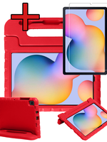 BTH BTH Samsung Galaxy Tab S6 Lite Kinderhoes Met Screenprotector - Rood