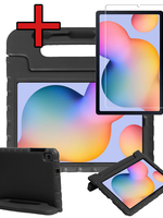 BTH BTH Samsung Galaxy Tab S6 Lite Kinderhoes Met Screenprotector - Zwart