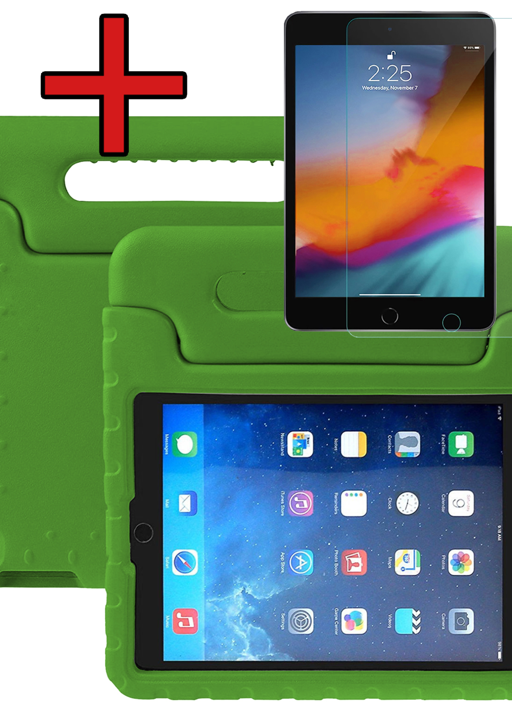 BTH BTH iPad Air 3 (2019) Kinderhoes Met Screenprotector - Groen