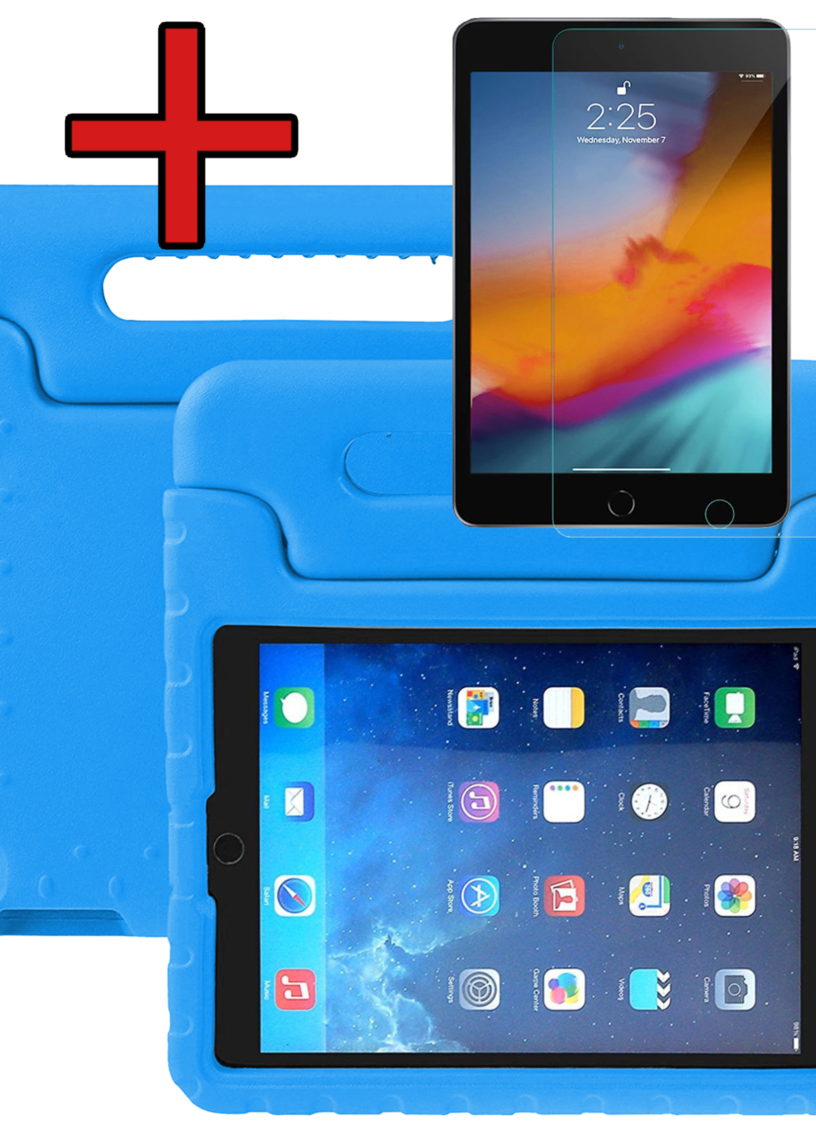BTH BTH iPad Air 3 (2019) Kinderhoes Met Screenprotector - Blauw