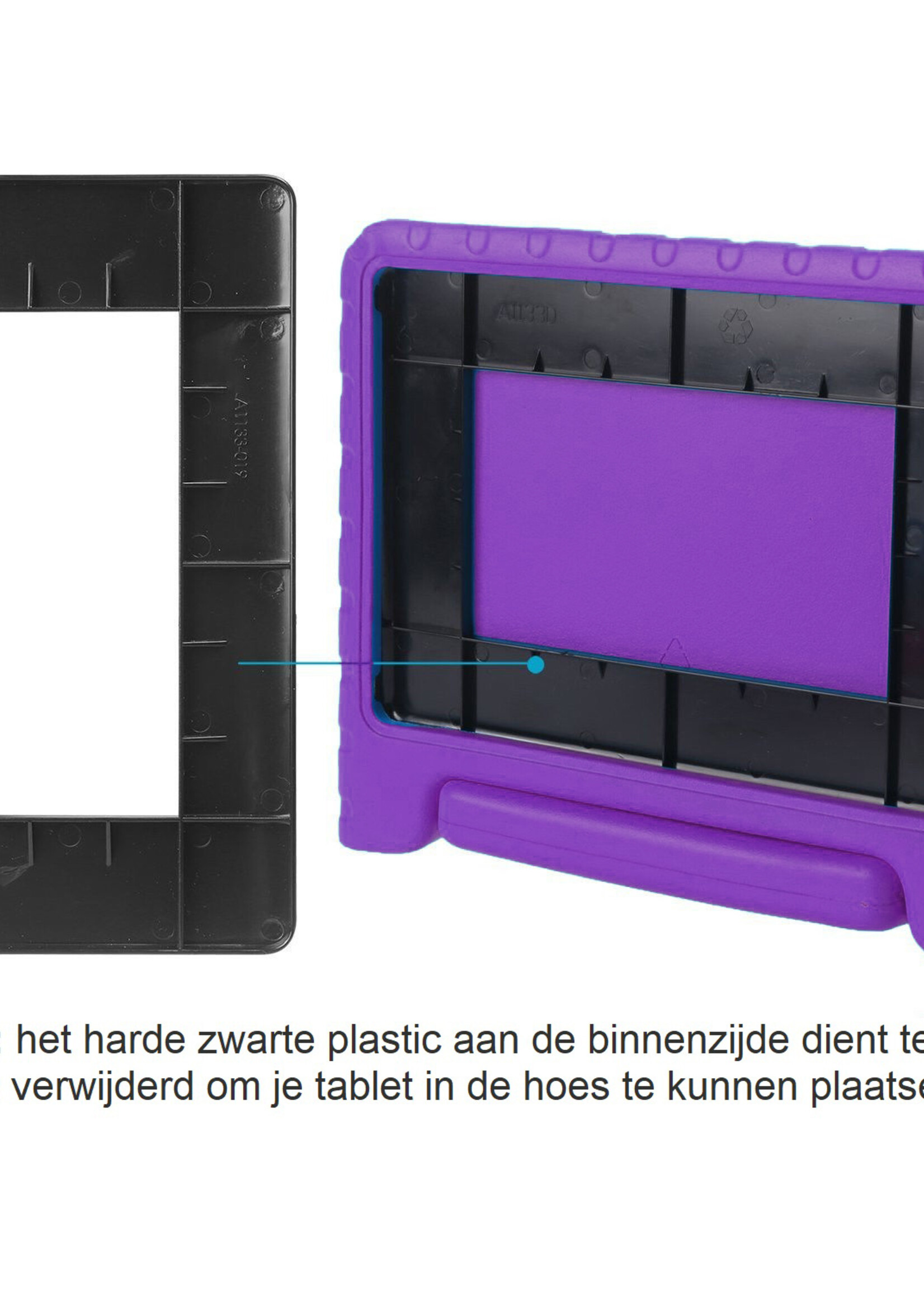 BTH BTH iPad Air 3 (2019) Kinderhoes Met Screenprotector - Paars