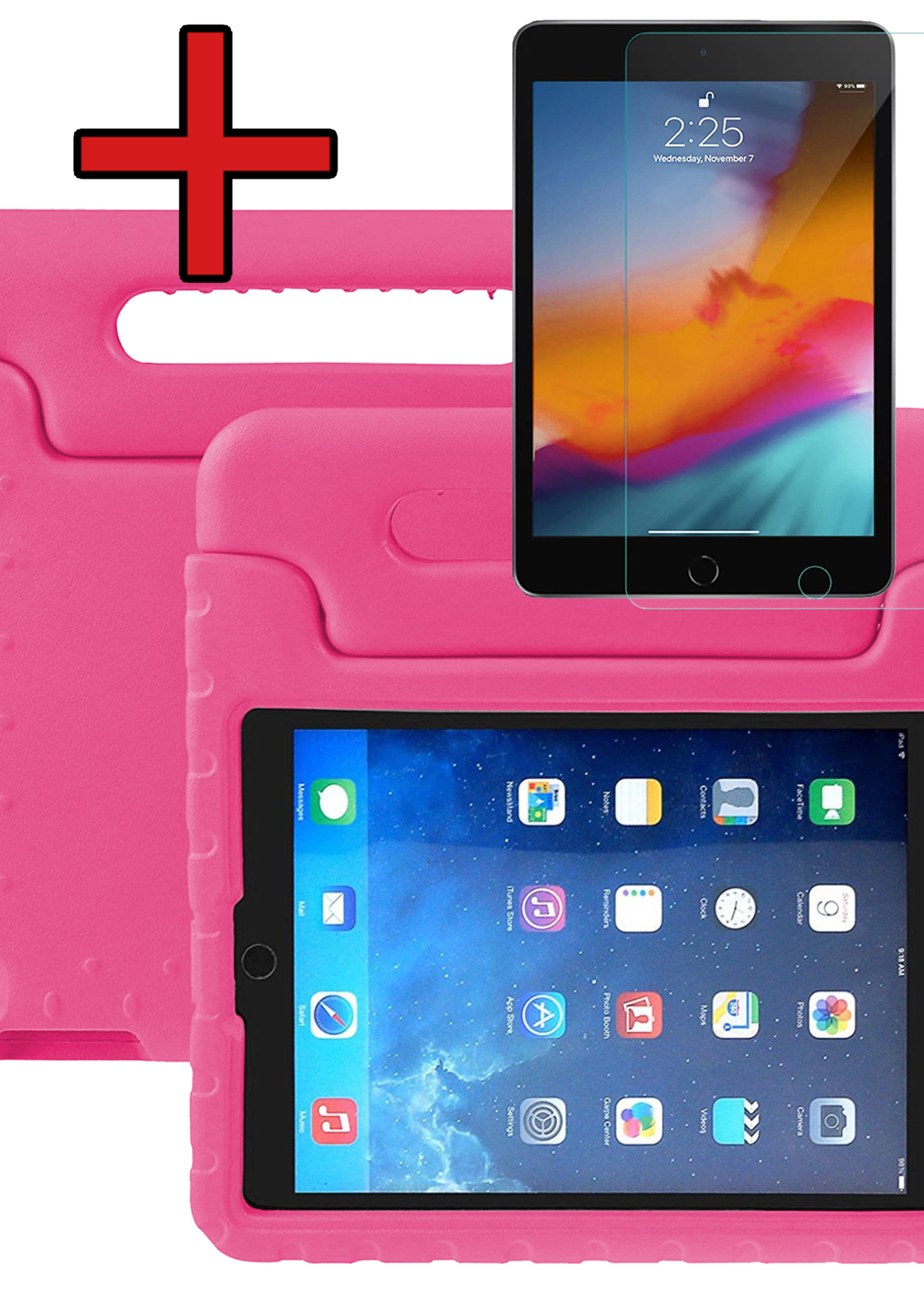 BTH BTH iPad Air 3 (2019) Kinderhoes Met Screenprotector - Roze