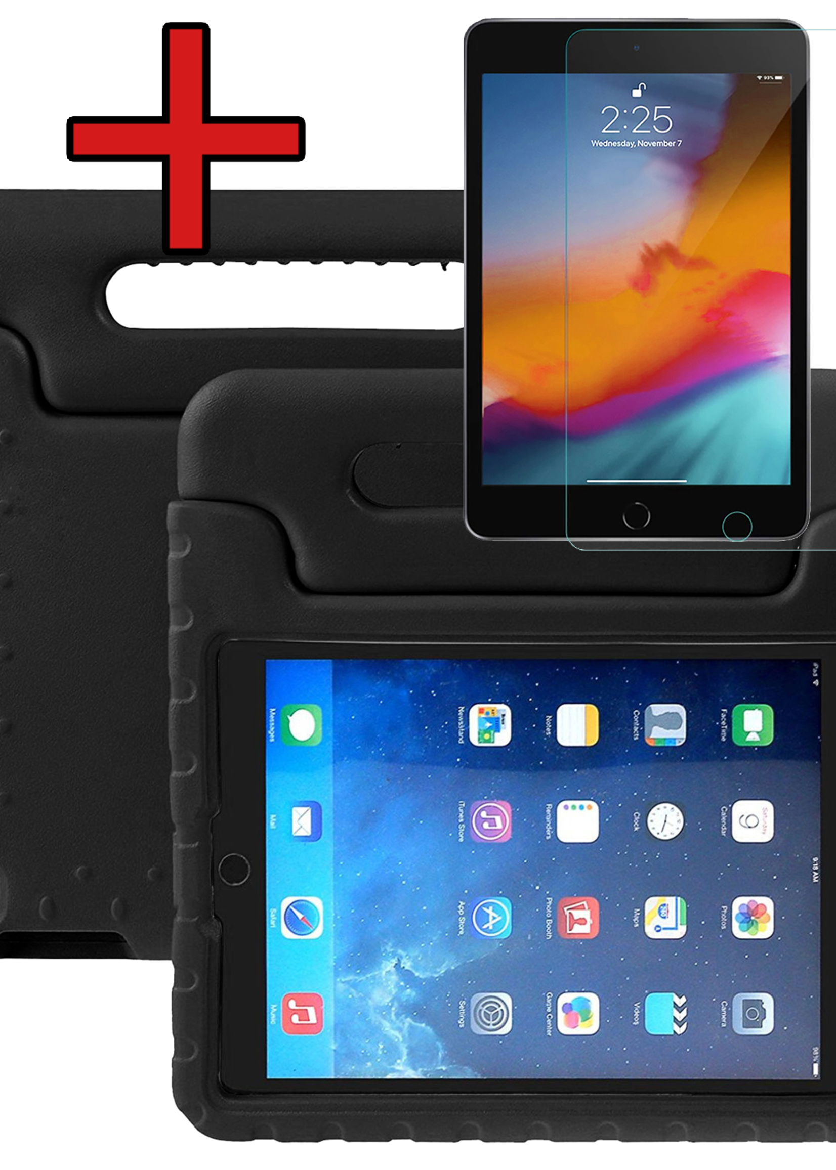 BTH BTH iPad Air 3 (2019) Kinderhoes Met Screenprotector - Zwart