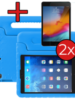 BTH BTH iPad Air 3 (2019) Kinderhoes Met 2x Screenprotector - Blauw