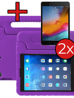 BTH BTH iPad Air 3 (2019) Kinderhoes Met 2x Screenprotector - Paars
