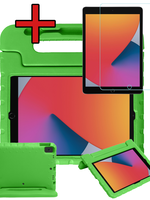 BTH BTH iPad 10.2 2019/2020 Kinderhoes Met Screenprotector - Groen